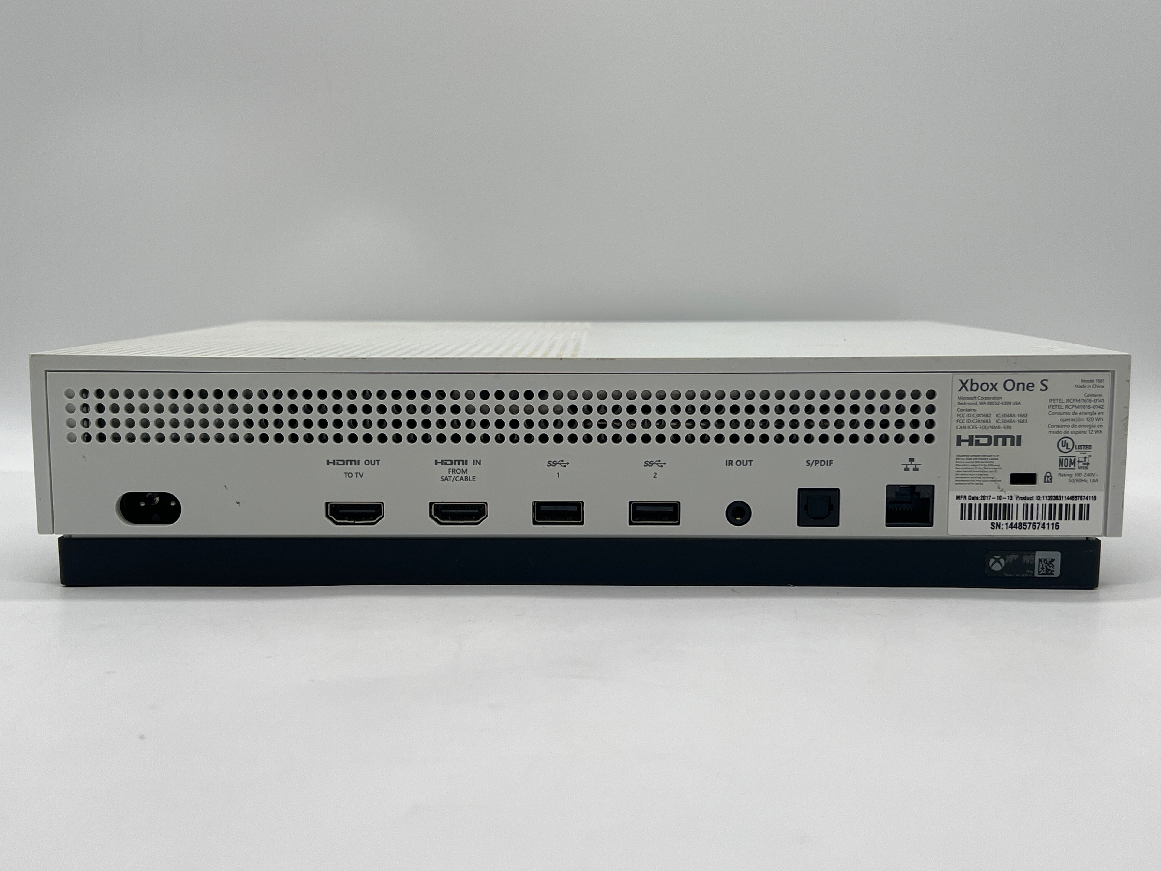 Microsoft Xbox One S (1681) 500GB 2016 W/ HDMI & Power Cables - Used