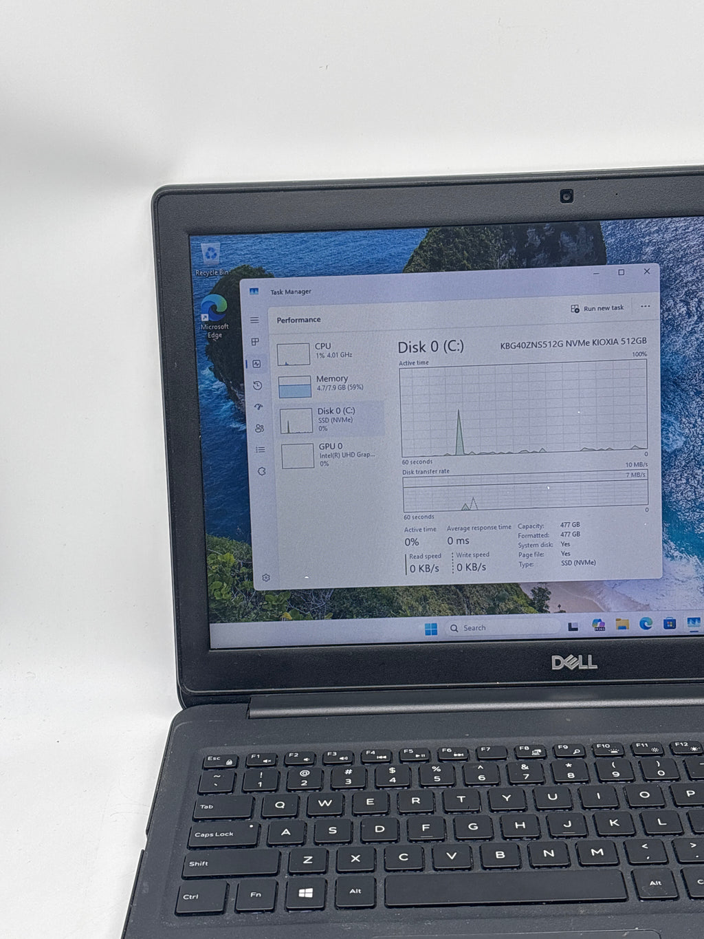 Dell Latitude 3500 15.6" i5-8365U 8GB RAM 512GB SSD - Remotely Managed
