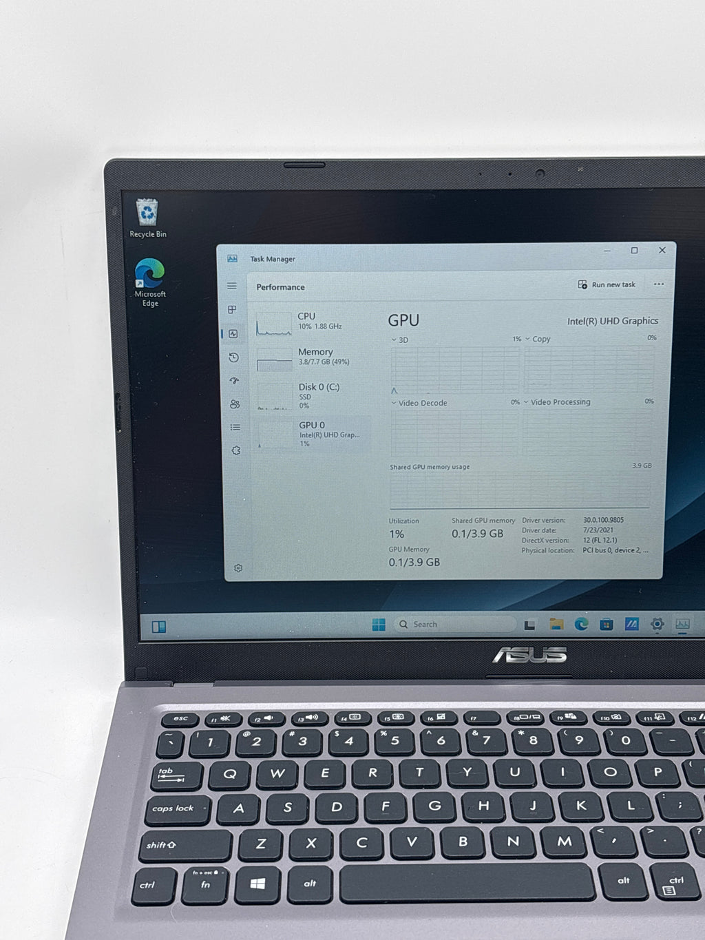 ASUS VivoBook X515J 15.6" i3-1005G1 8GB RAM 256GB SSD