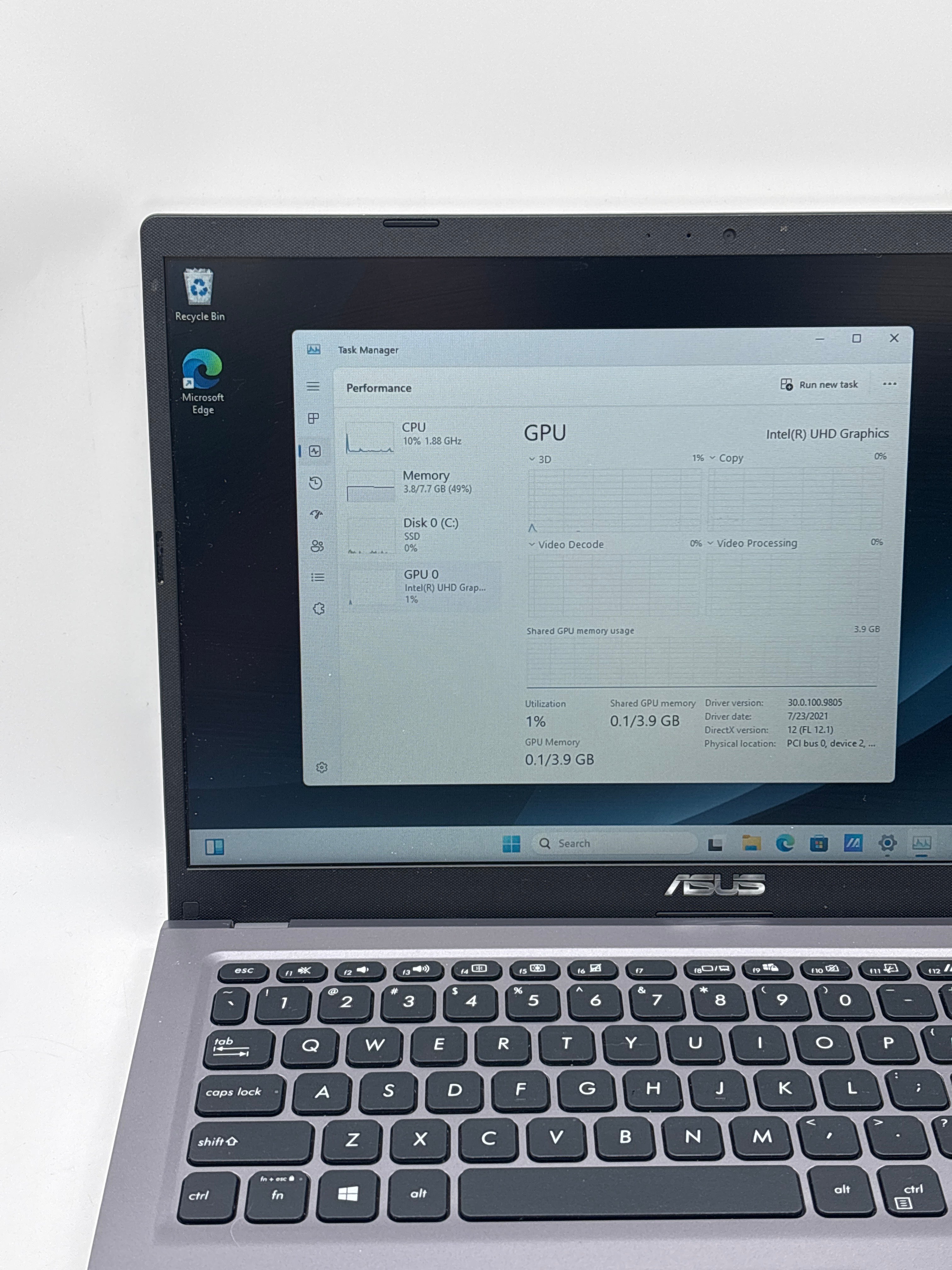 ASUS VivoBook X515J 15.6" i3-1005G1 8GB RAM 256GB SSD
