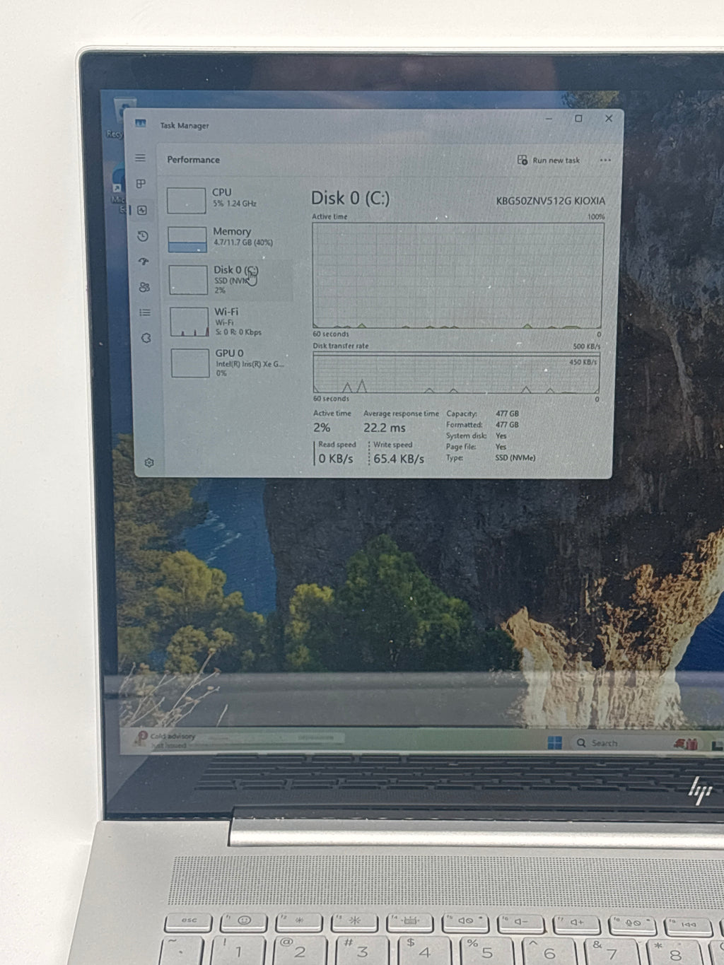 HP Envy Laptop 17-cr0013dx i7-1260P 12GB RAM 512GB SSD Silver - Used