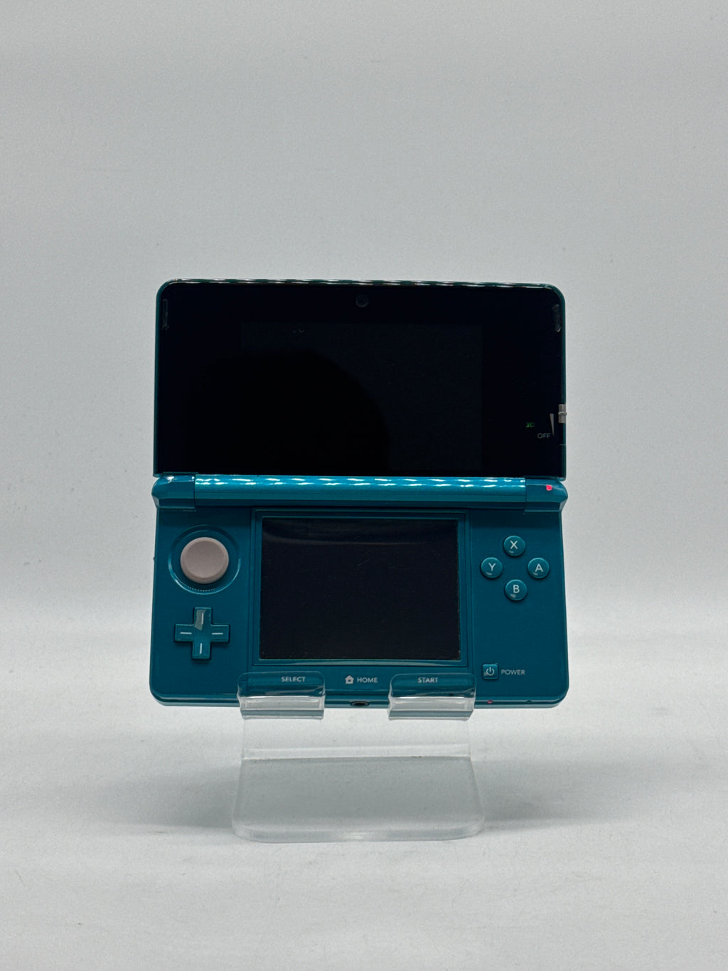 Nintendo 3DS CTR-001 Aqua Blue w/ Pokemon HeartGold Game - Used