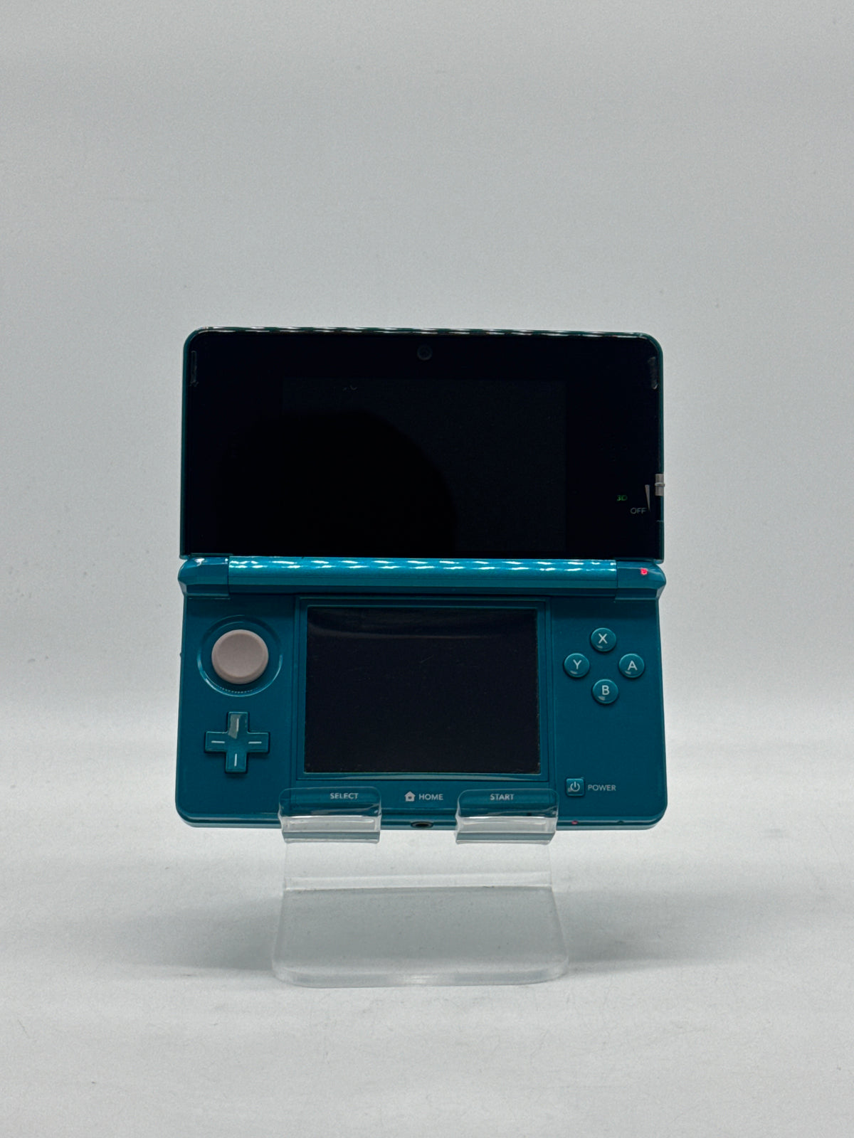 Nintendo 3DS CTR-001 Aqua Blue w/ Pokemon HeartGold Game - Used