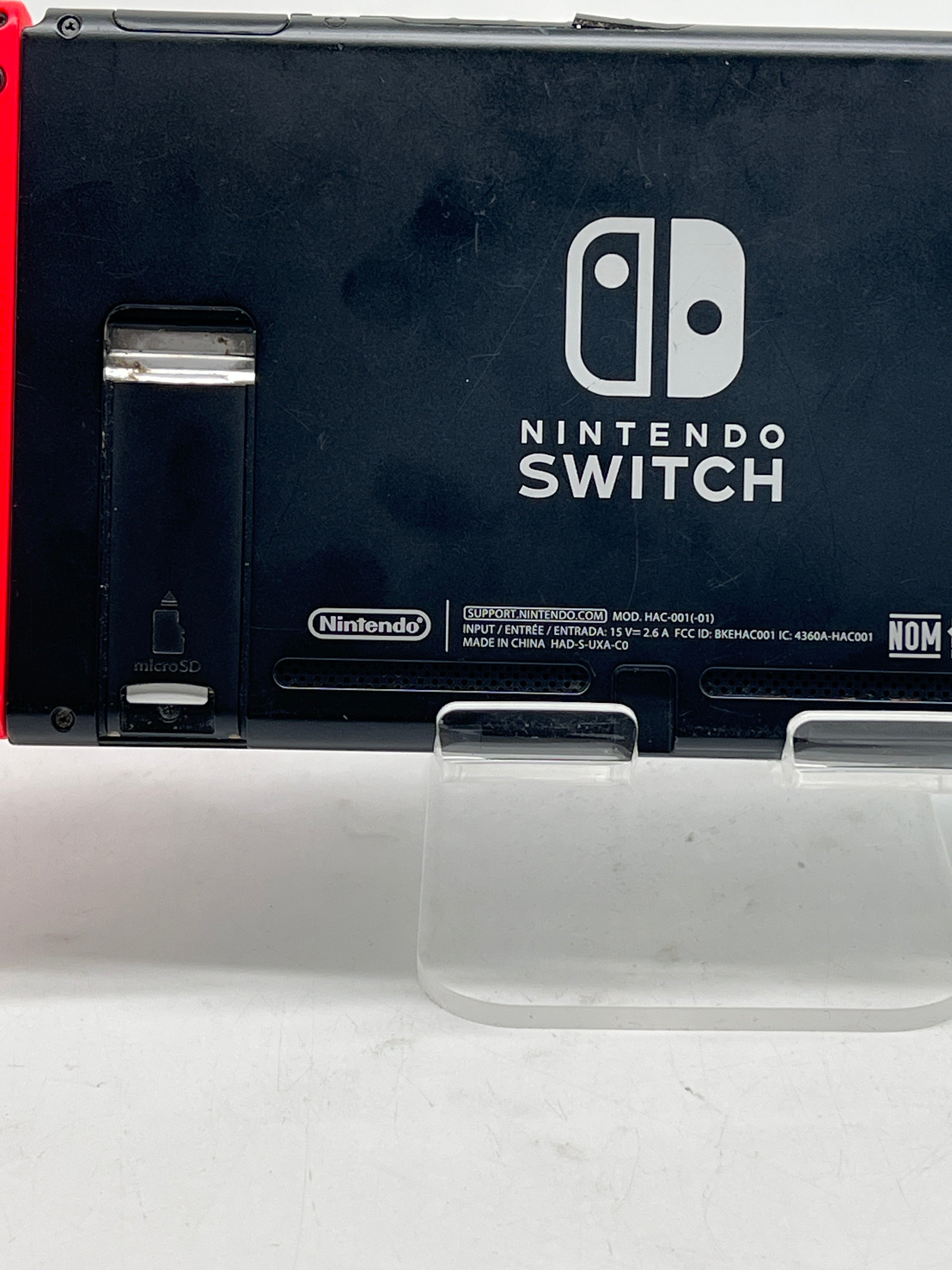 Nintendo Switch V2 HAC-001(-01) 32GB Red/Blue Joy-Con - READ