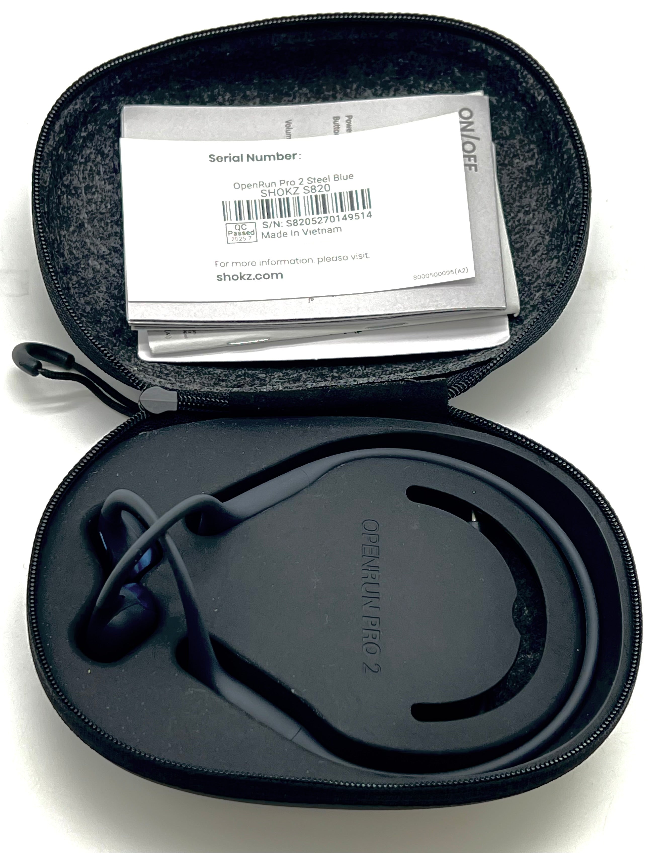 Shokz Openrun Pro Bone Conduction Headphones Gray - Used
