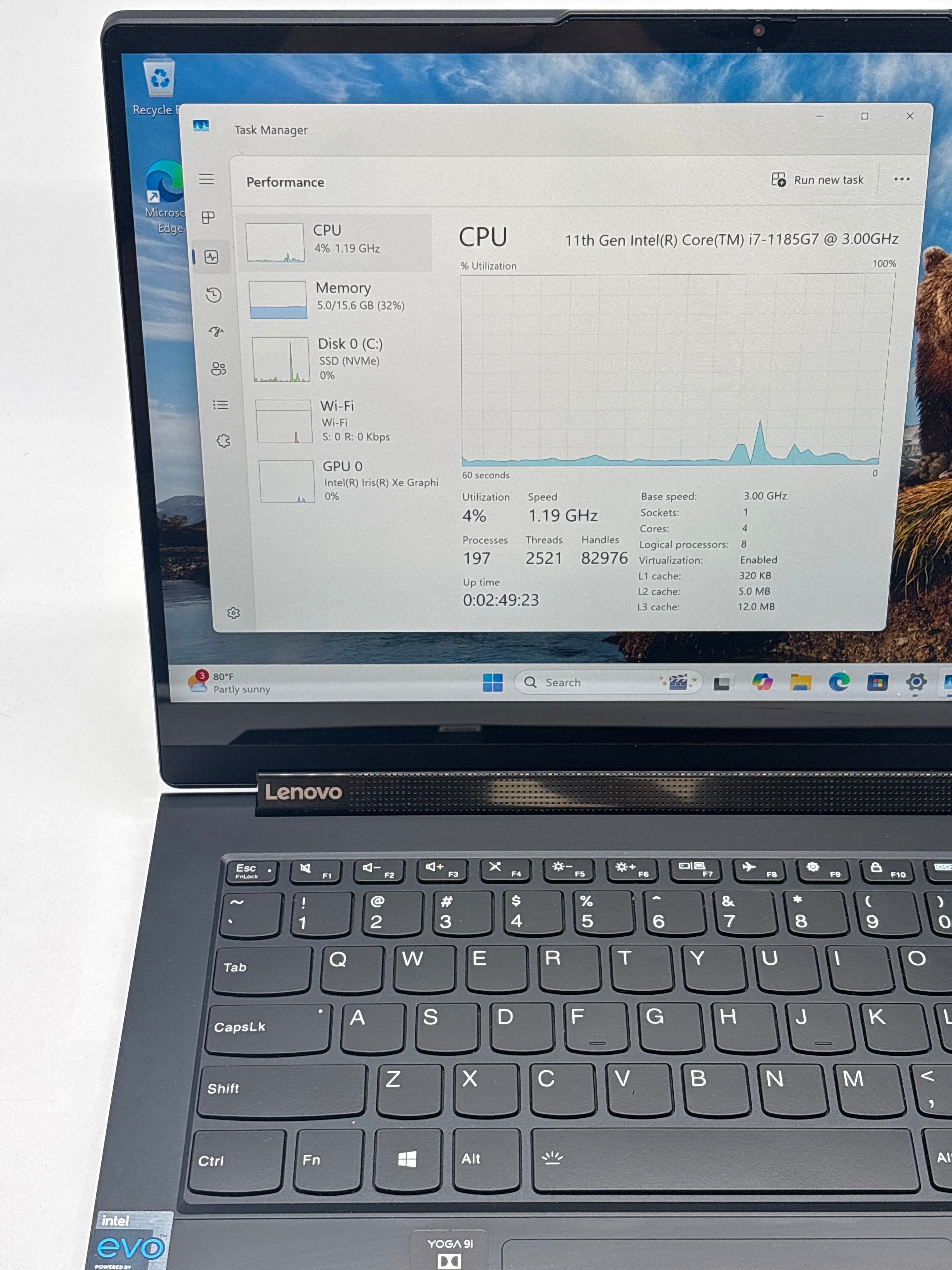 Lenovo Yoga 9 14ITL5 2-in-1 4K i7-1185G7 16GB RAM 512GB SSD