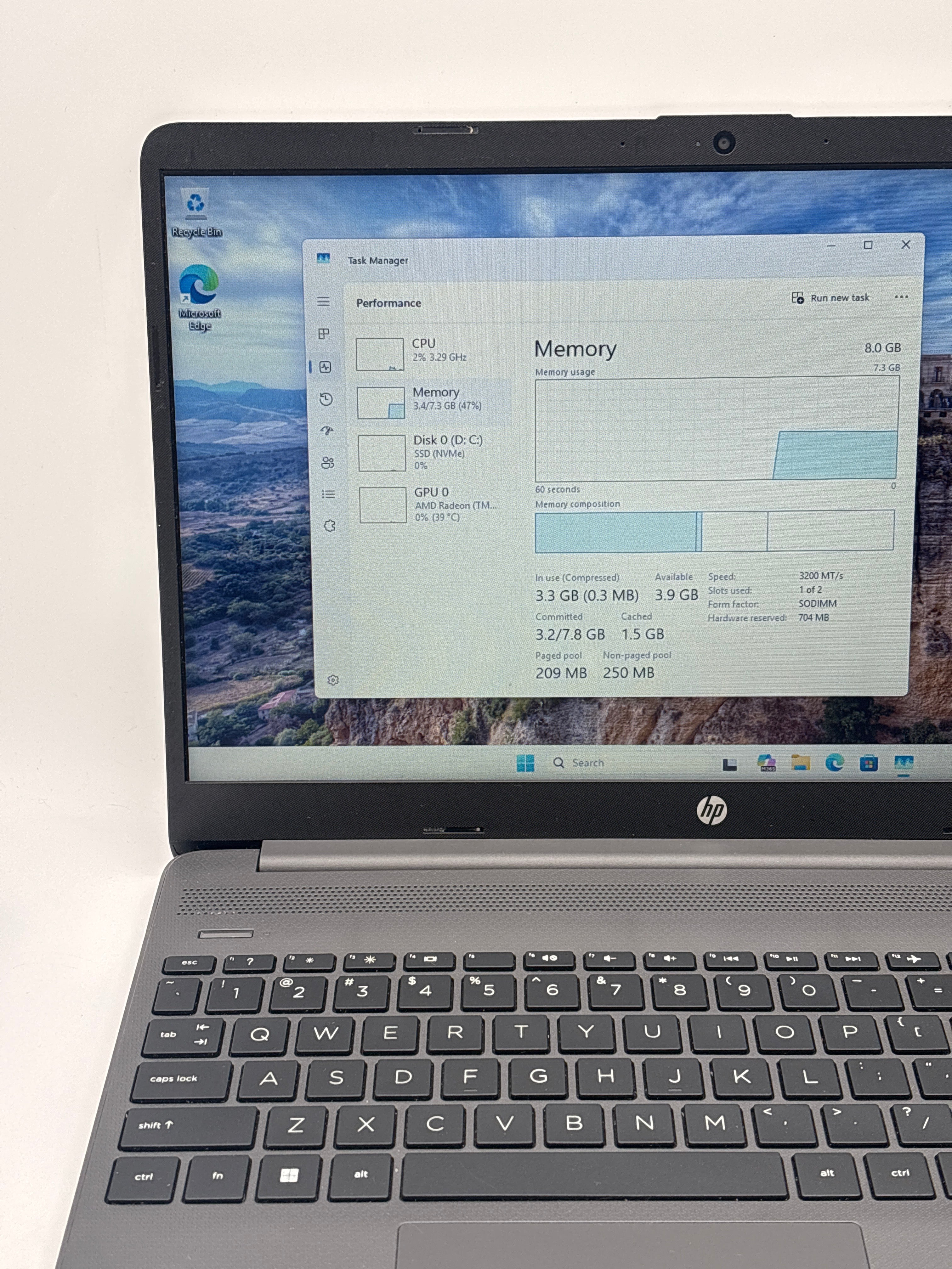 HP 255 G9 Ryzen 3 5425U 8GB RAM 128GB SSD - For Parts (Read DESC)