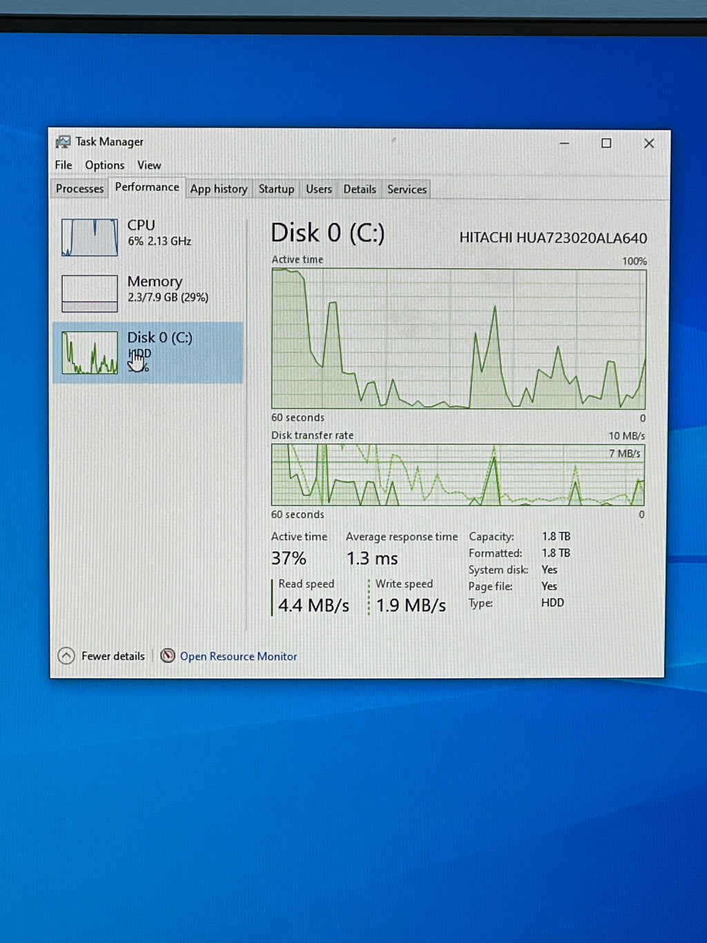 HP Elitedesk 800 G3 SFF Desktop i5-6500 3.2GHz 8GB RAM 2TB HDD - Used