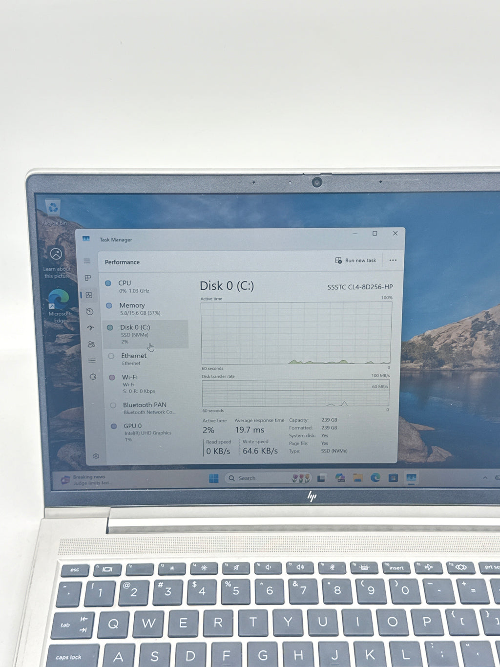HP EliteBook 640 G9 14 in i5-12th Gen 16GB RAM 256GB SSD Gray Used