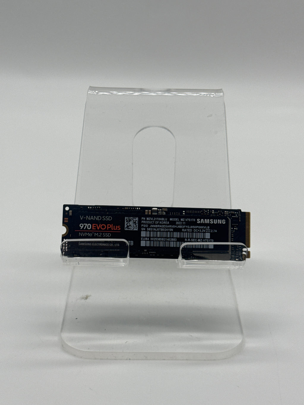 Samsung 970 EVO Plus MZVL21T0HBLU 1TB M.2 NVMe Gen4 SSD - Used