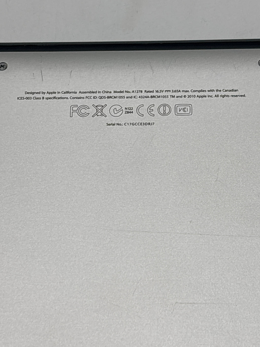 MacBook Pro 13" A1278 i5 4GB RAM 320GB SSD - For Parts (Firmware Lock)