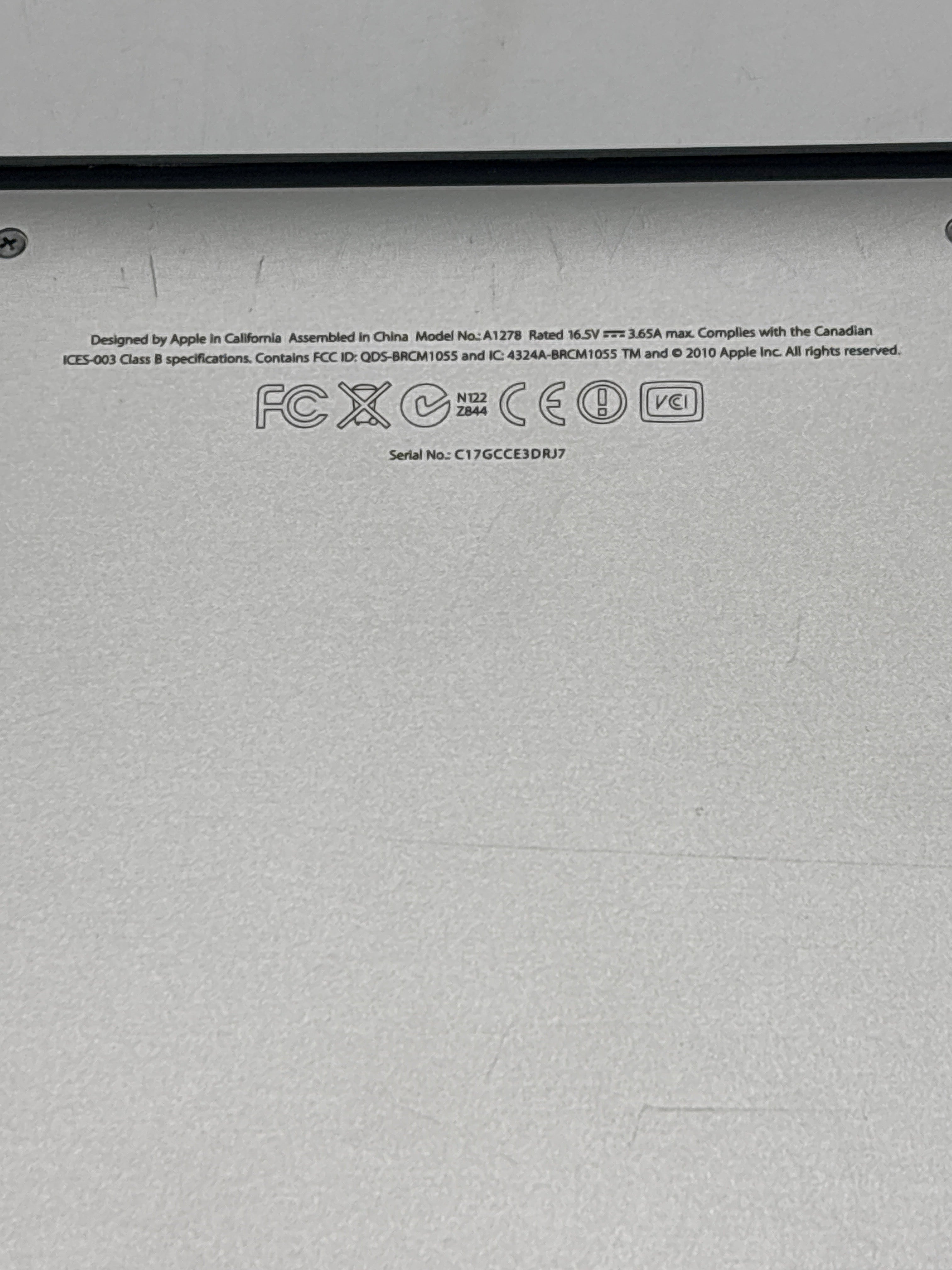 MacBook Pro 13" A1278 i5 4GB RAM 320GB SSD - For Parts (Firmware Lock)