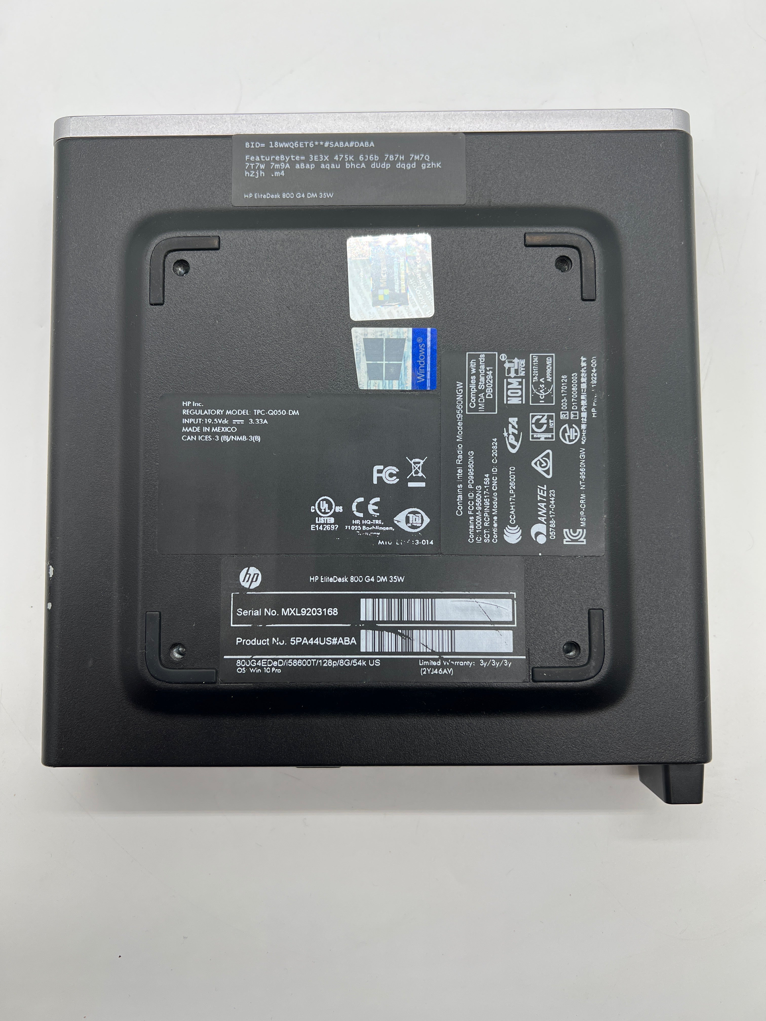 HP EliteDesk 800 G4 DM i5-8600T 16GB RAM 256GB SSD