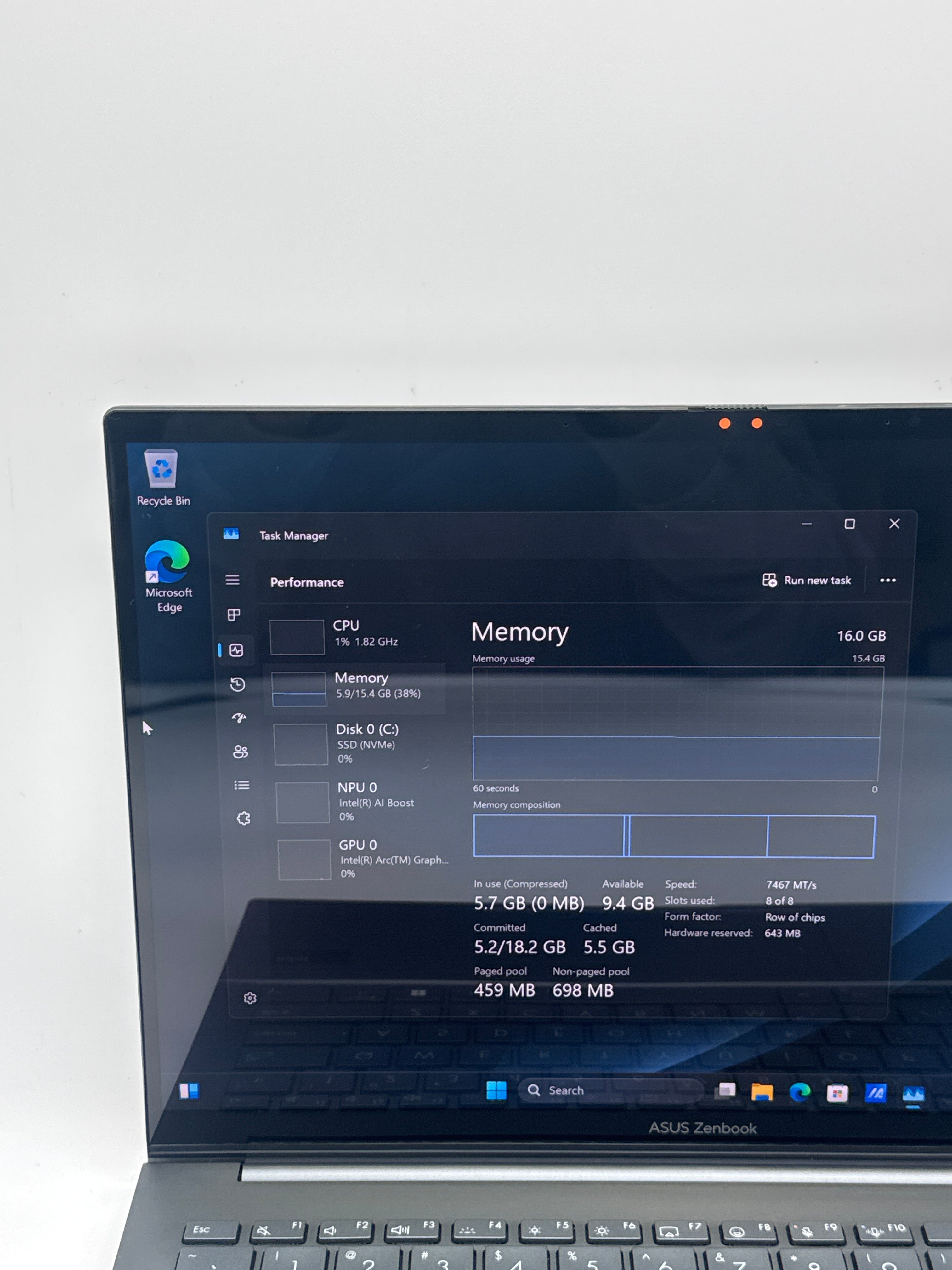 Asus Zenbook 14 Q425M OLED Touch Ultra 7 155H 16GB RAM 1TB SSD - Used