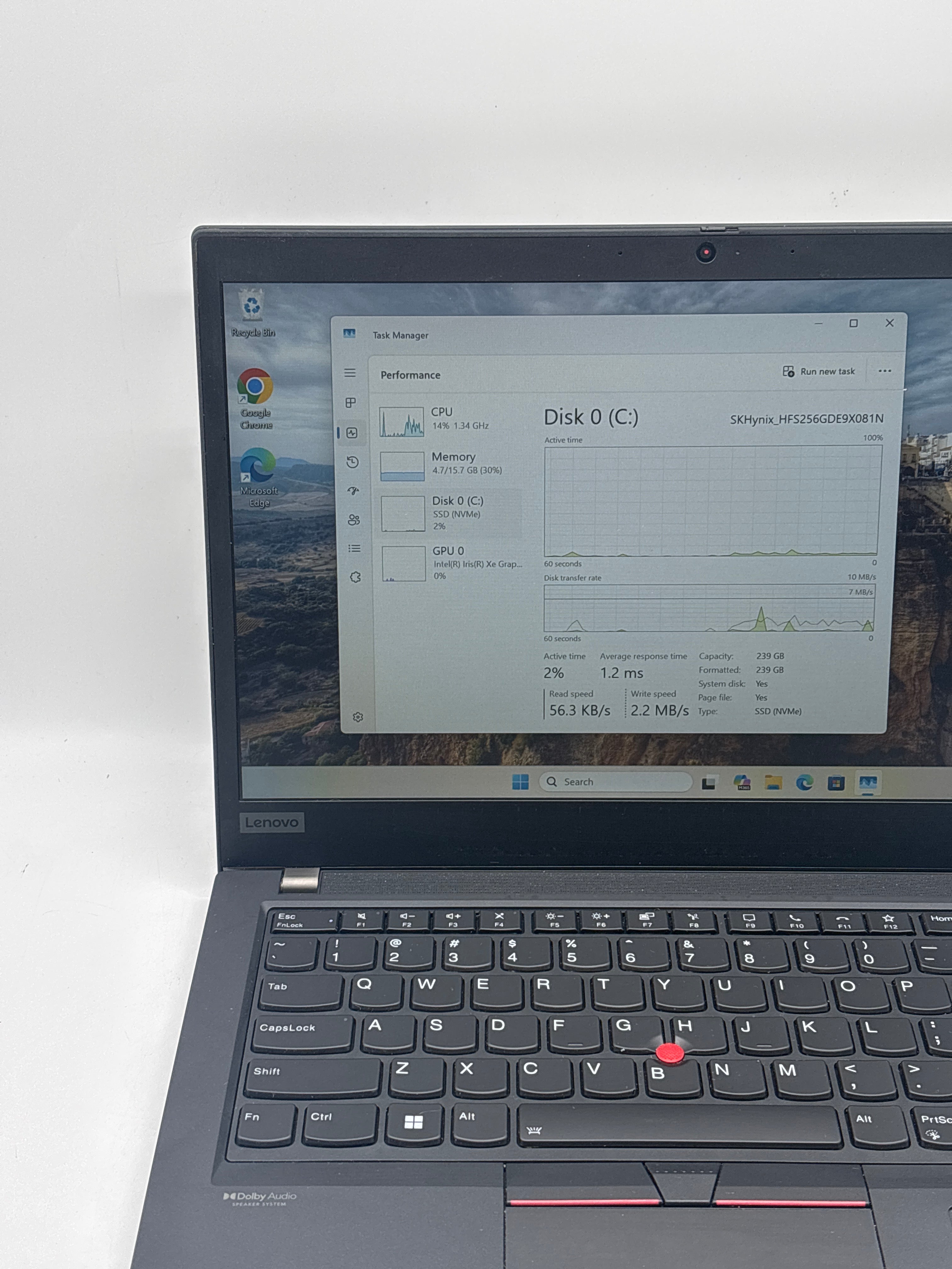 Lenovo ThinkPad T14 Gen 2 i7-1185G7 16GB RAM 256GB SSD