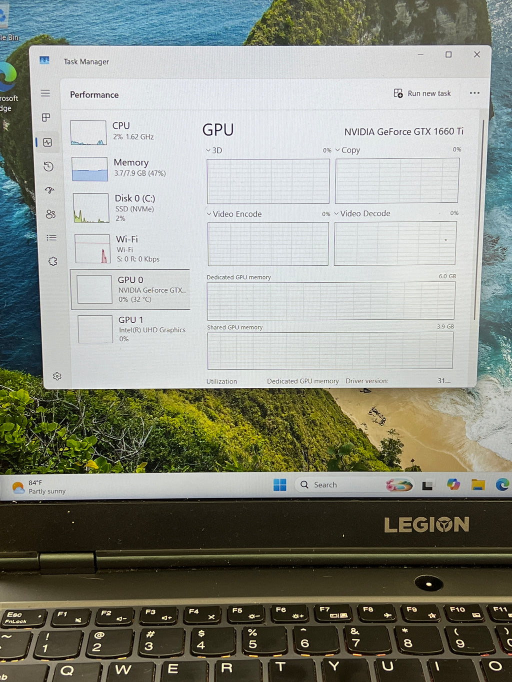 Lenovo Legion 5 15IMH05H i7-10750H 8GB RAM 512GB SSD GTX 1660Ti - For Parts (Read)