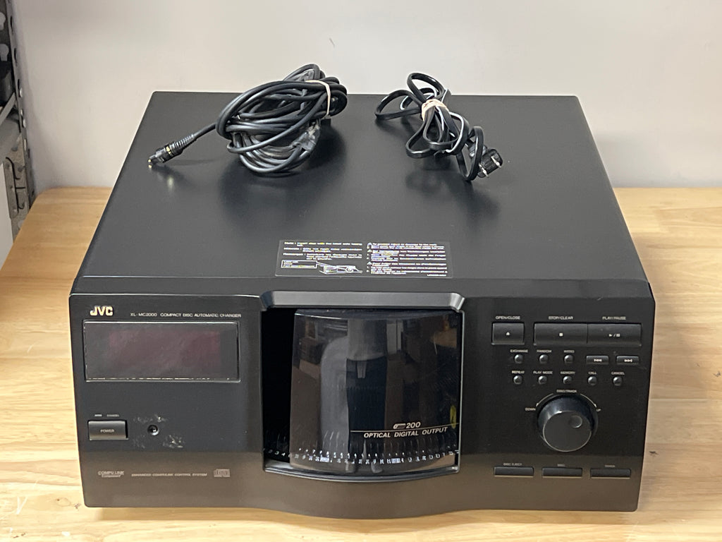 JVC XL-MC2000 200 Disc CD Changer Black Tested Working Remote Included