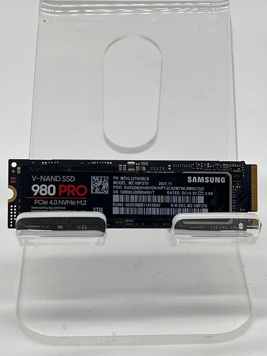 Samsung 980 PRO 2TB NVMe M.2 2280 Internal SSD PCIe 4.0 Black Used