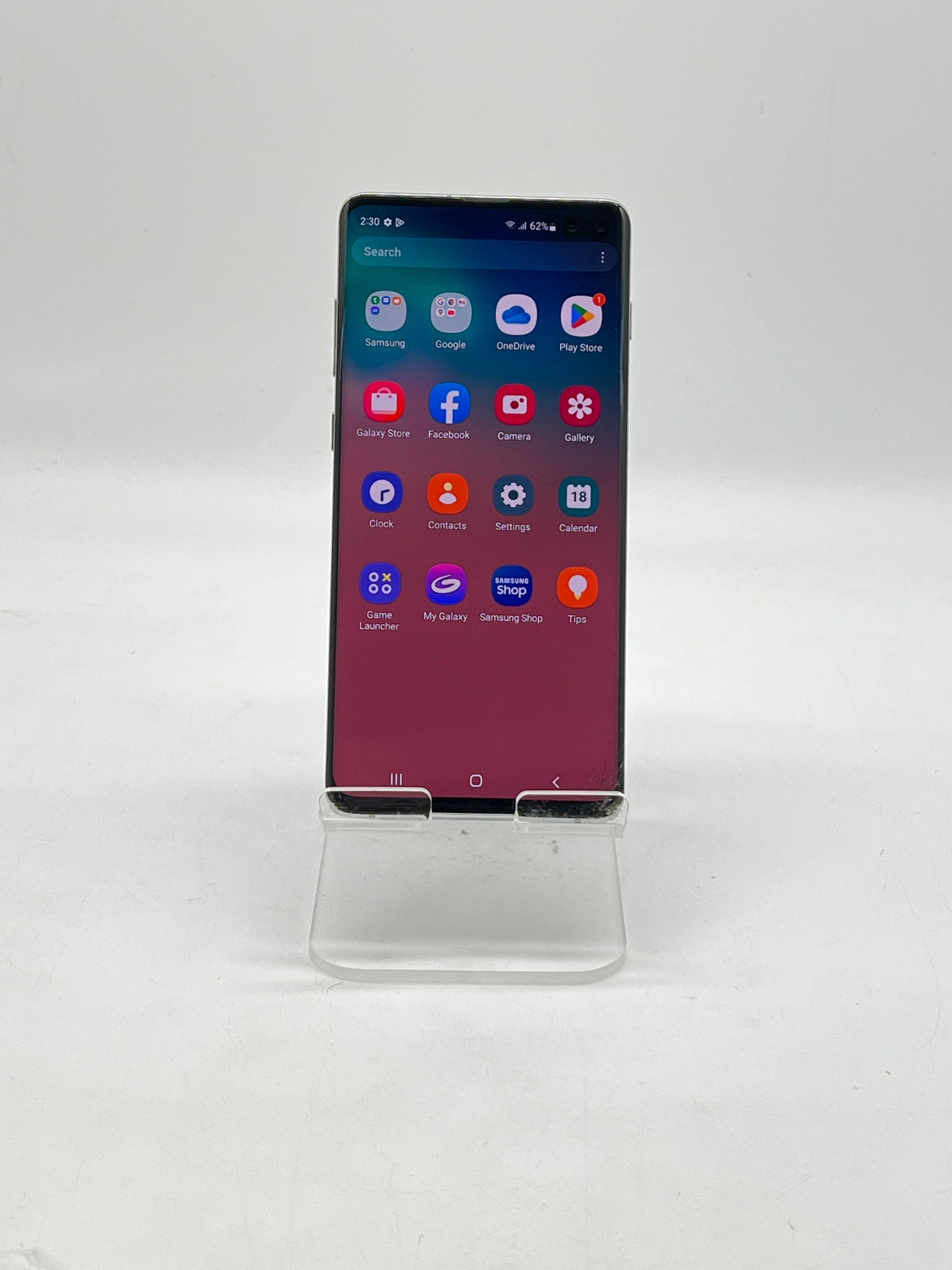 Samsung Galaxy S10+ SM-G975U 128GB Unlocked - For Parts (Cracked Screen)