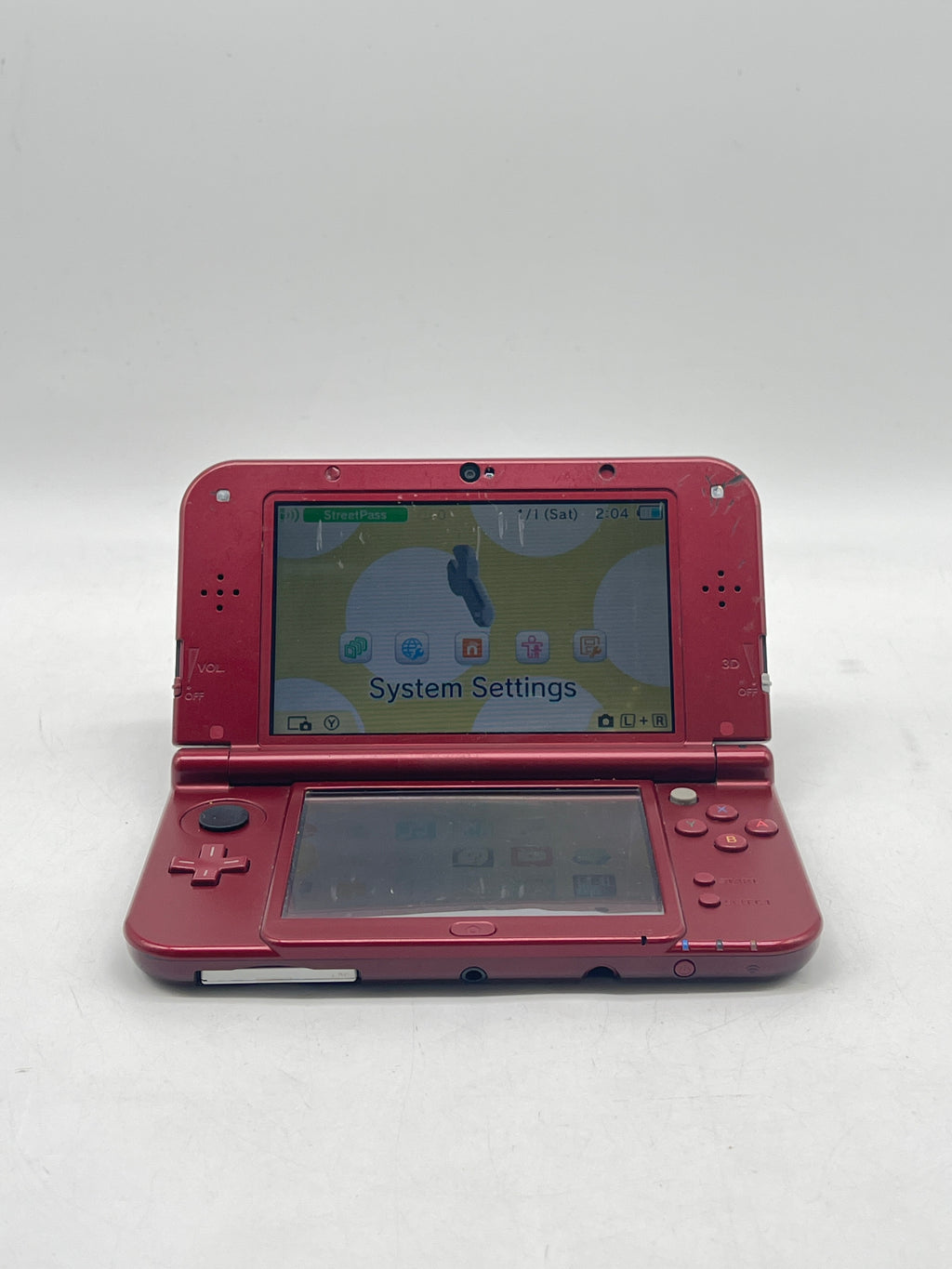Nintendo 3DS XL Animal Crossing Happy Home Designer Edition Red - Used