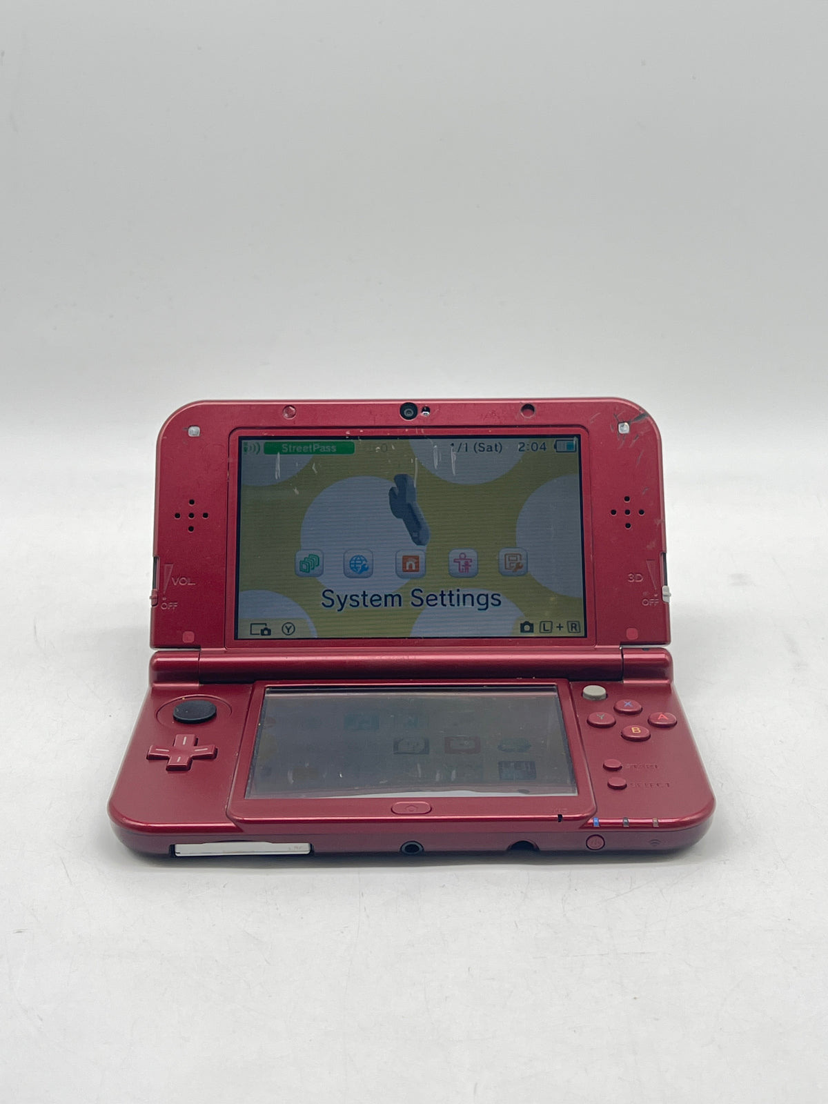 Nintendo 3DS XL Animal Crossing Happy Home Designer Edition Red - Used