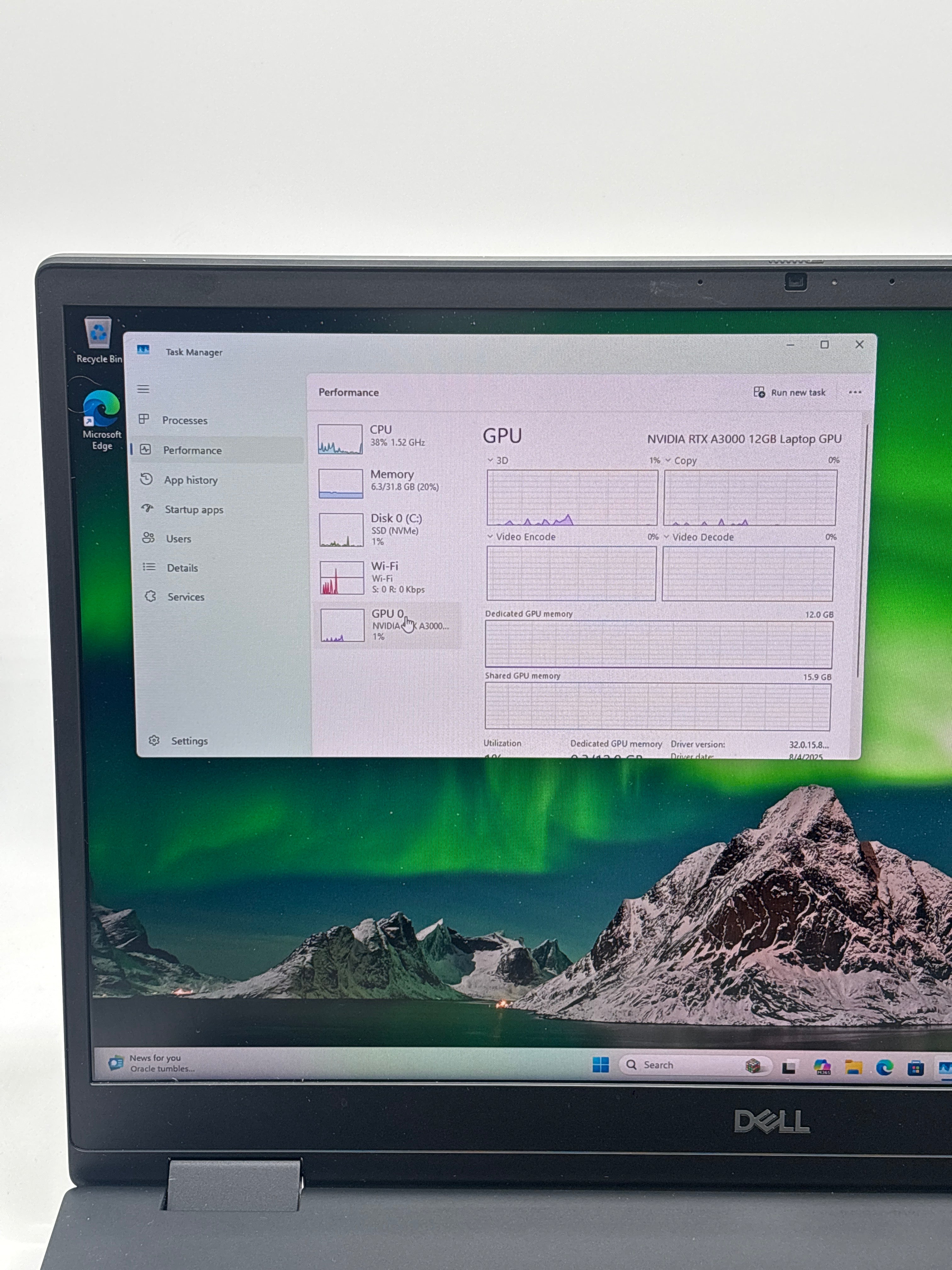 Dell Precision 7770 16-inch Laptop - Core i7-12850HX, 32GB RAM, 512GB, NVIDIA RTX A3000  - Used