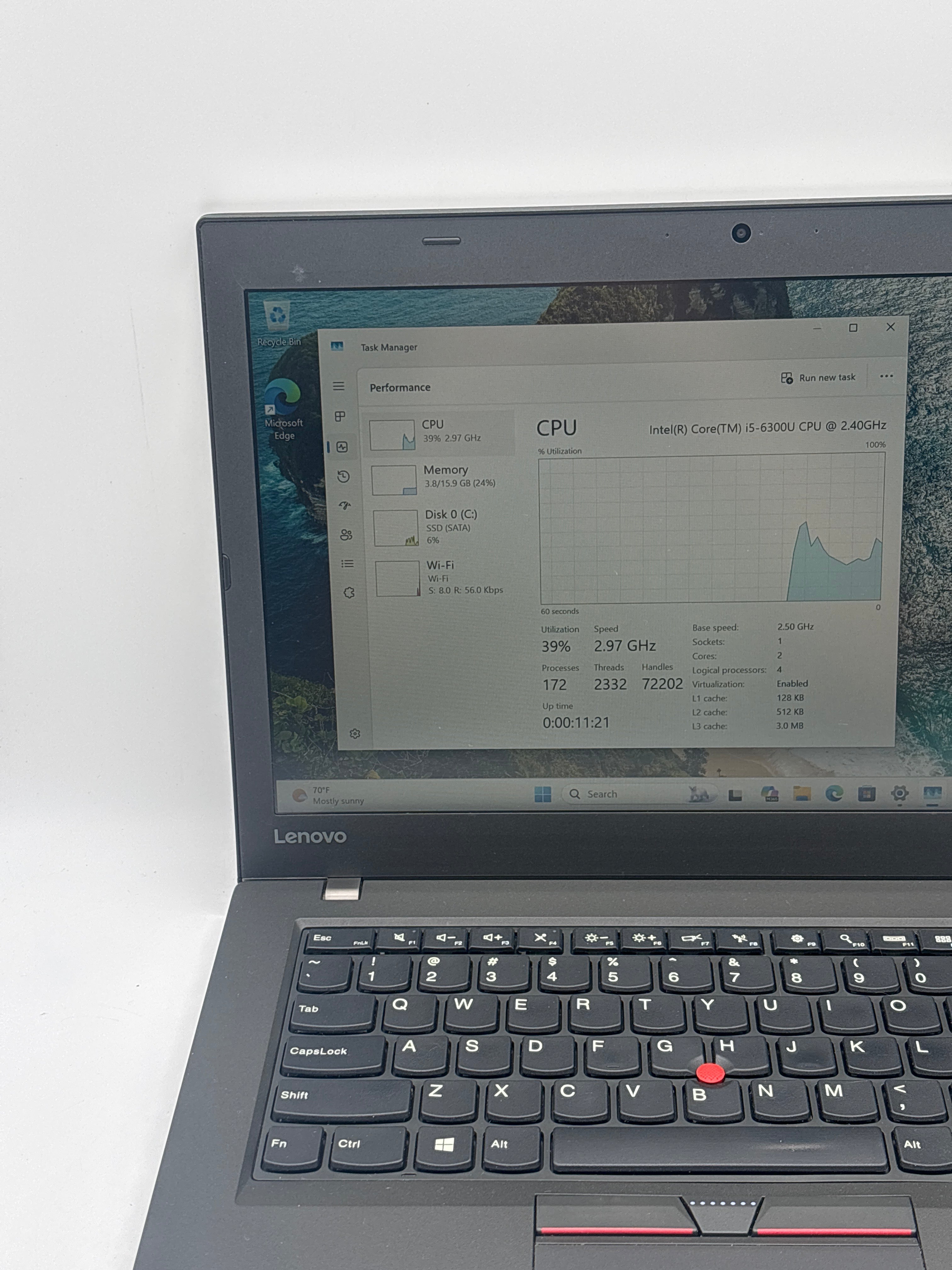 Lenovo ThinkPad T460 i5-6300U 16 GB RAM 256 GB SSD