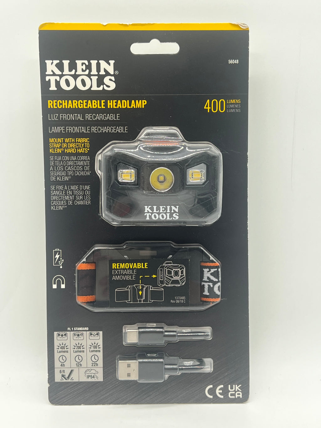 Klein Tools Headlamp - Black LED Magnetic Rechargeable, 9.5 in, 10+ Hours