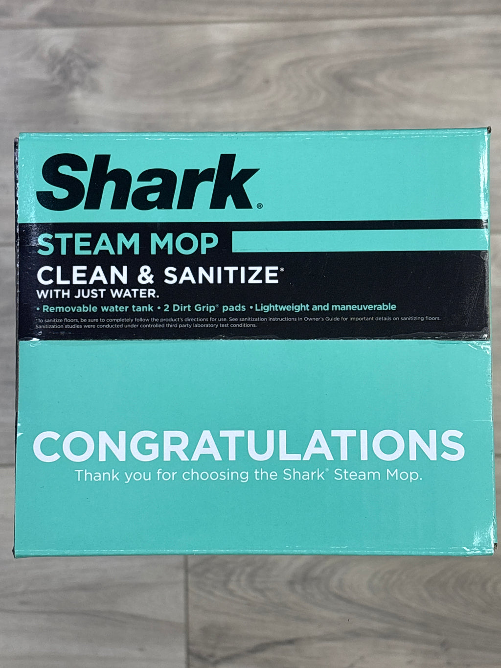 Shark Steam Mop with 2 Machine Washable Dirt Grip Pad - New in Box