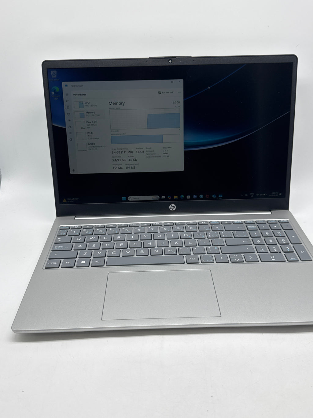 HP 15-fc0003ca 15.6" Athlon Silver 7120U 8GB RAM 512GB SSD - Used