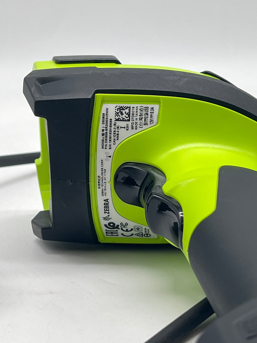 Zebra DS3608 Barcode Scanner - Used