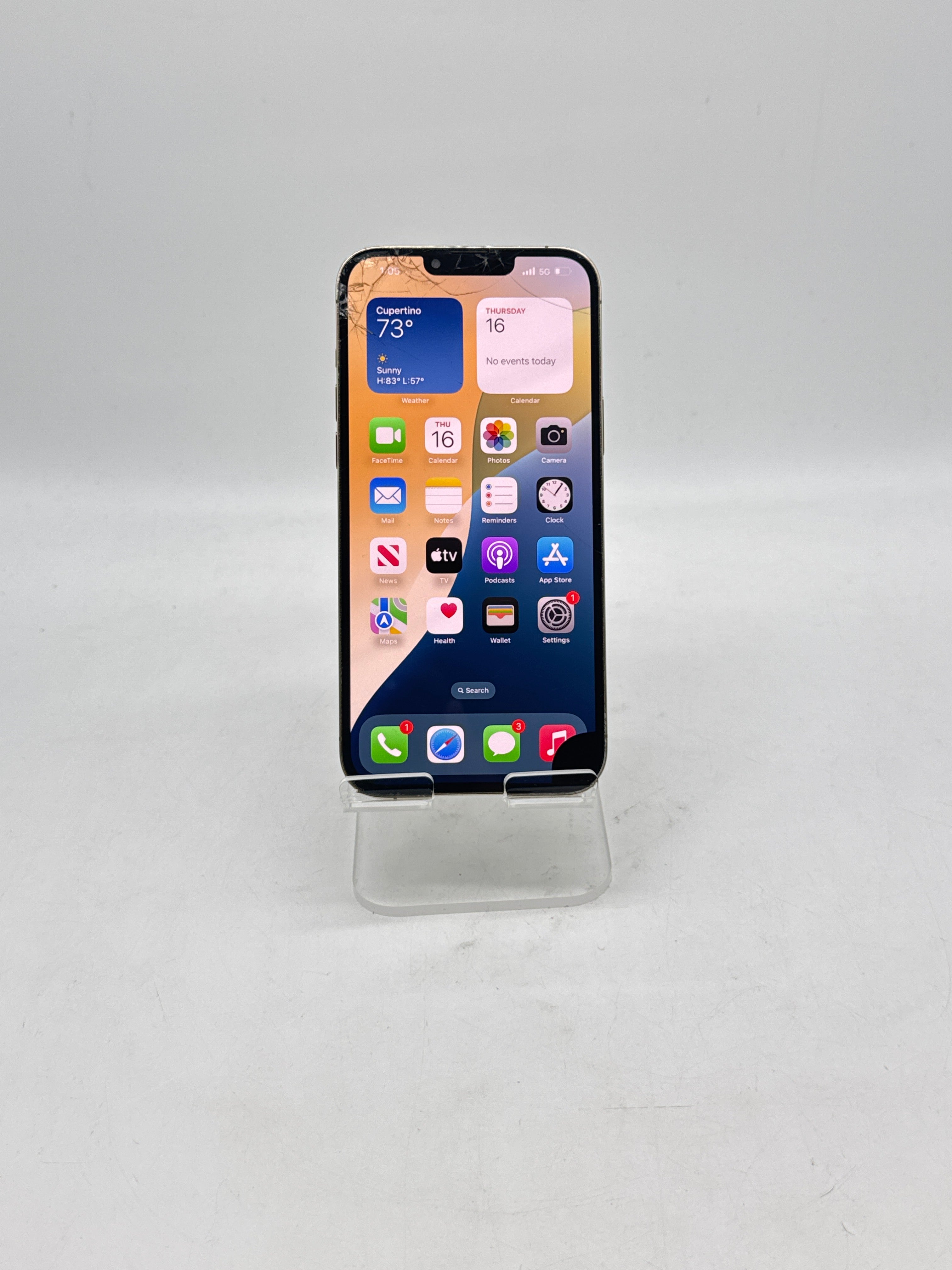 Apple iPhone 13 Pro Max 128GB Unlocked - Cracked Screen Bad LCD