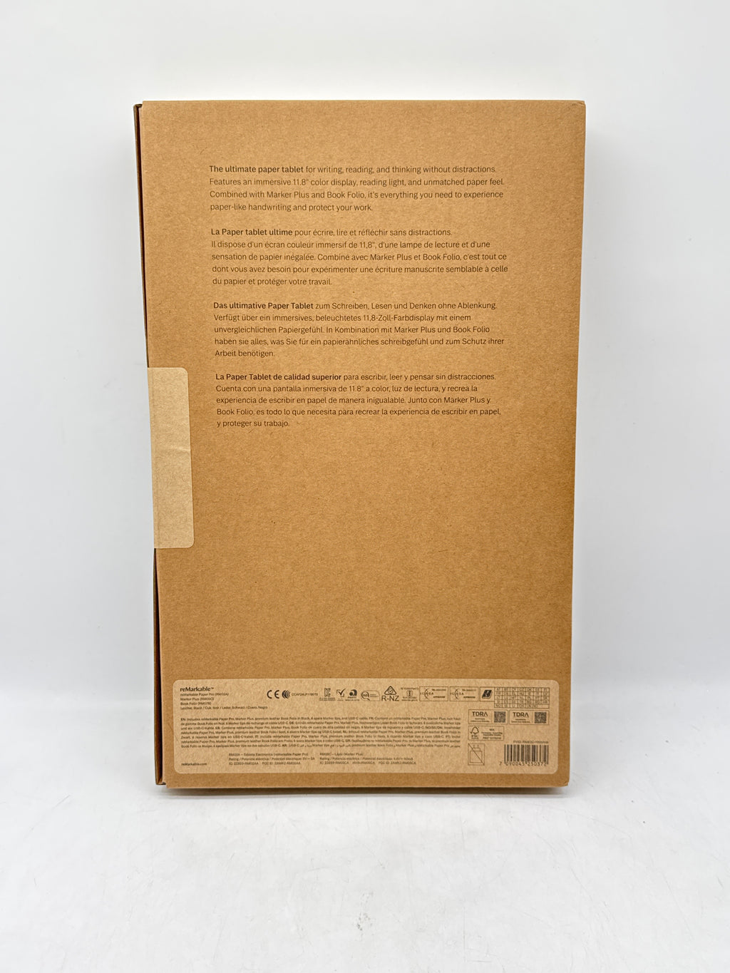 ReMarkable Paper Pro RM02A 64GB 11.8in Drawing Tablet with Markus Folio - New