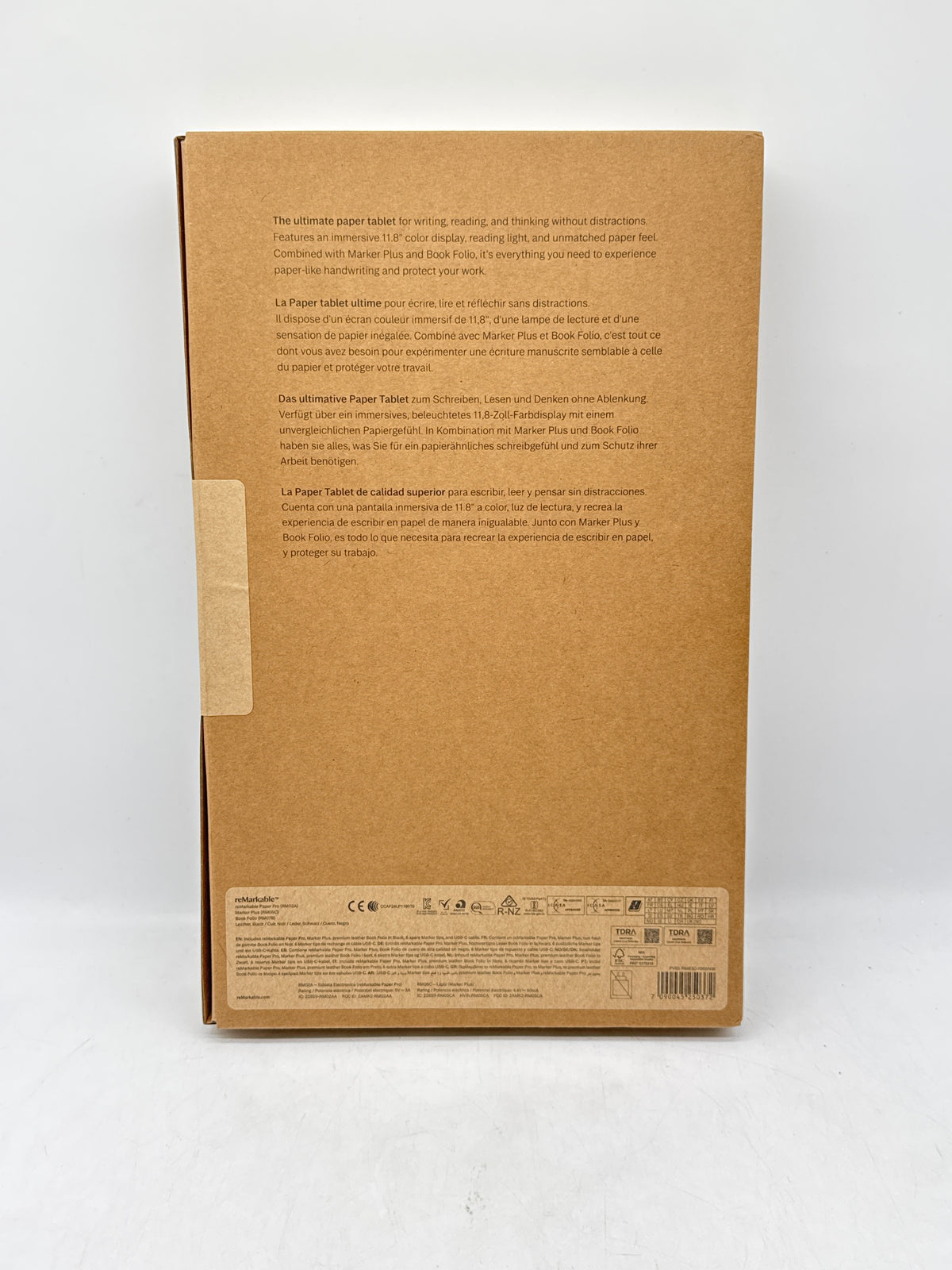 ReMarkable Paper Pro RM02A 64GB 11.8in Drawing Tablet with Markus Folio - New