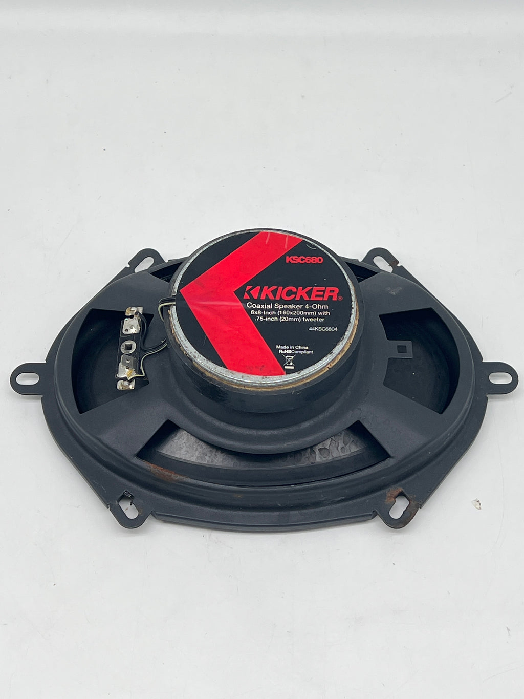 Kicker KSC680 2-Way 4 Ohm Coaxial Speaker Pair - Untested