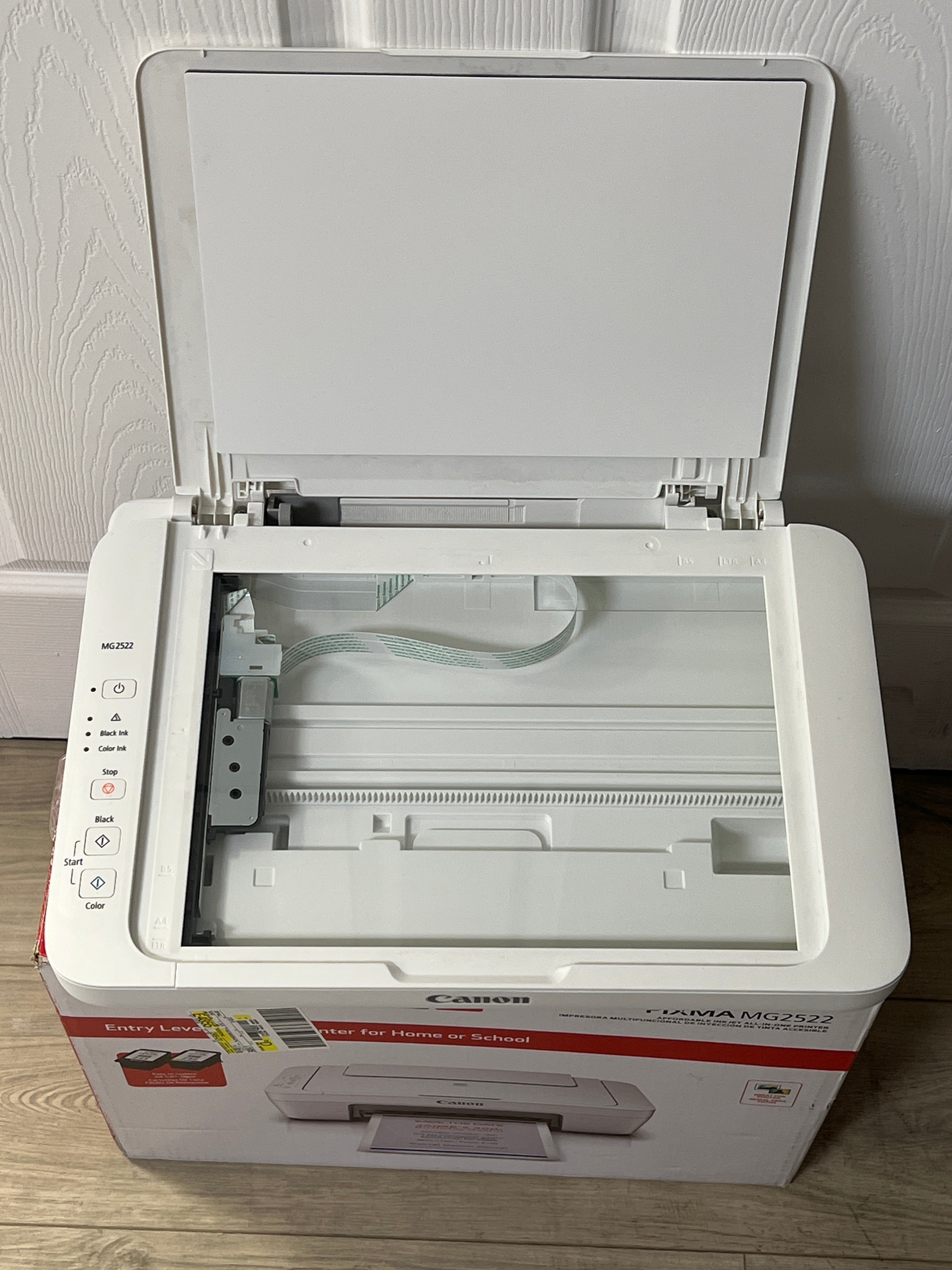 Canon PIXMA MG2522 All-In-One Color Inkjet Printer - White