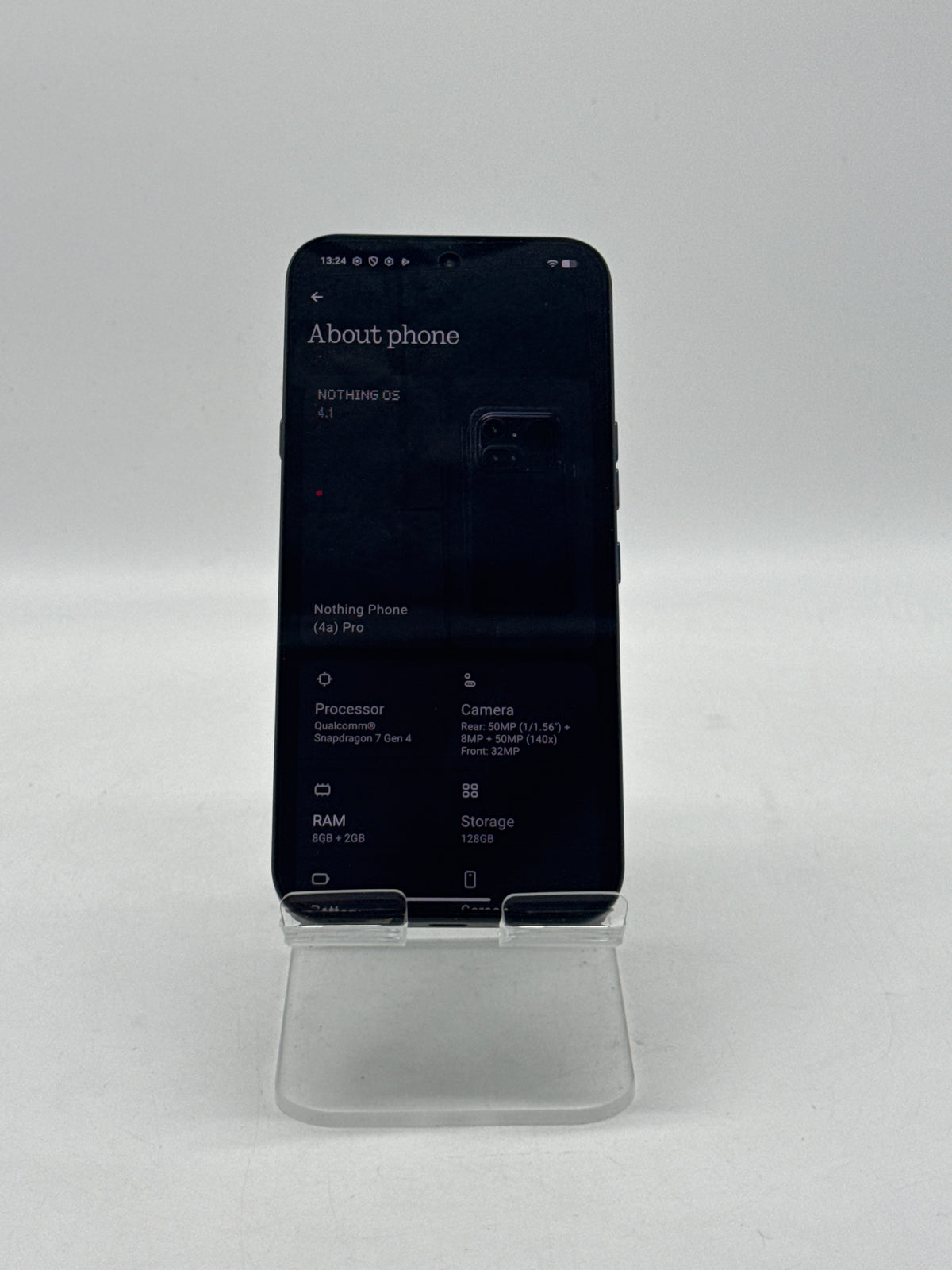 Nothing Phone (4a) Pro 6.83" 128GB 8GB RAM Black Unlocked - Open Box