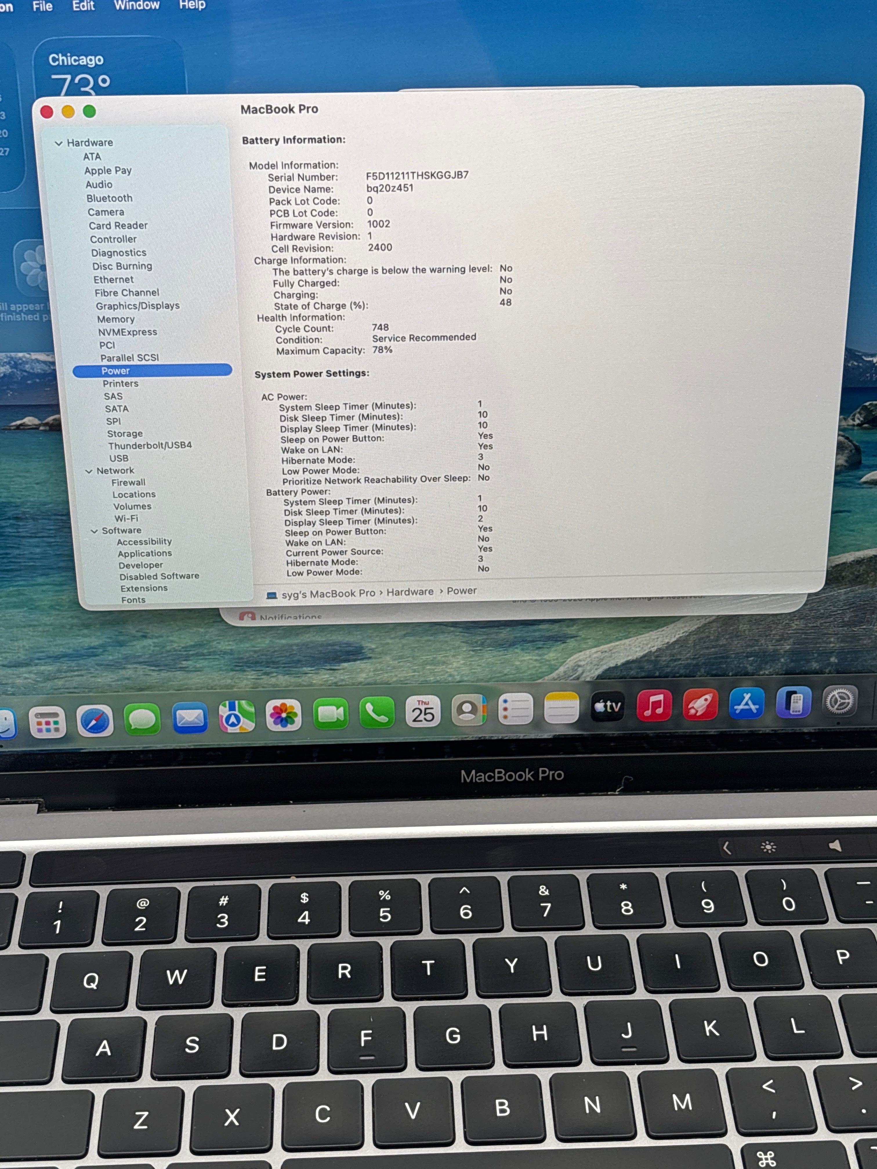 Apple MacBook Pro 13" A2338 M1 16GB RAM 2TB SSD - For Parts