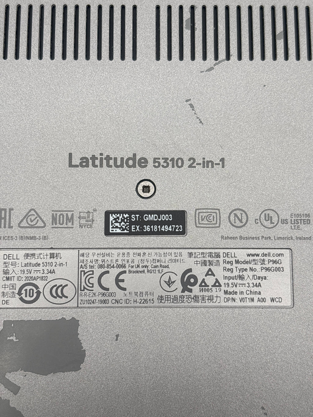 Dell Latitude 5310 2-in-1 i5-10210U 16 GB RAM 128 GB SSD