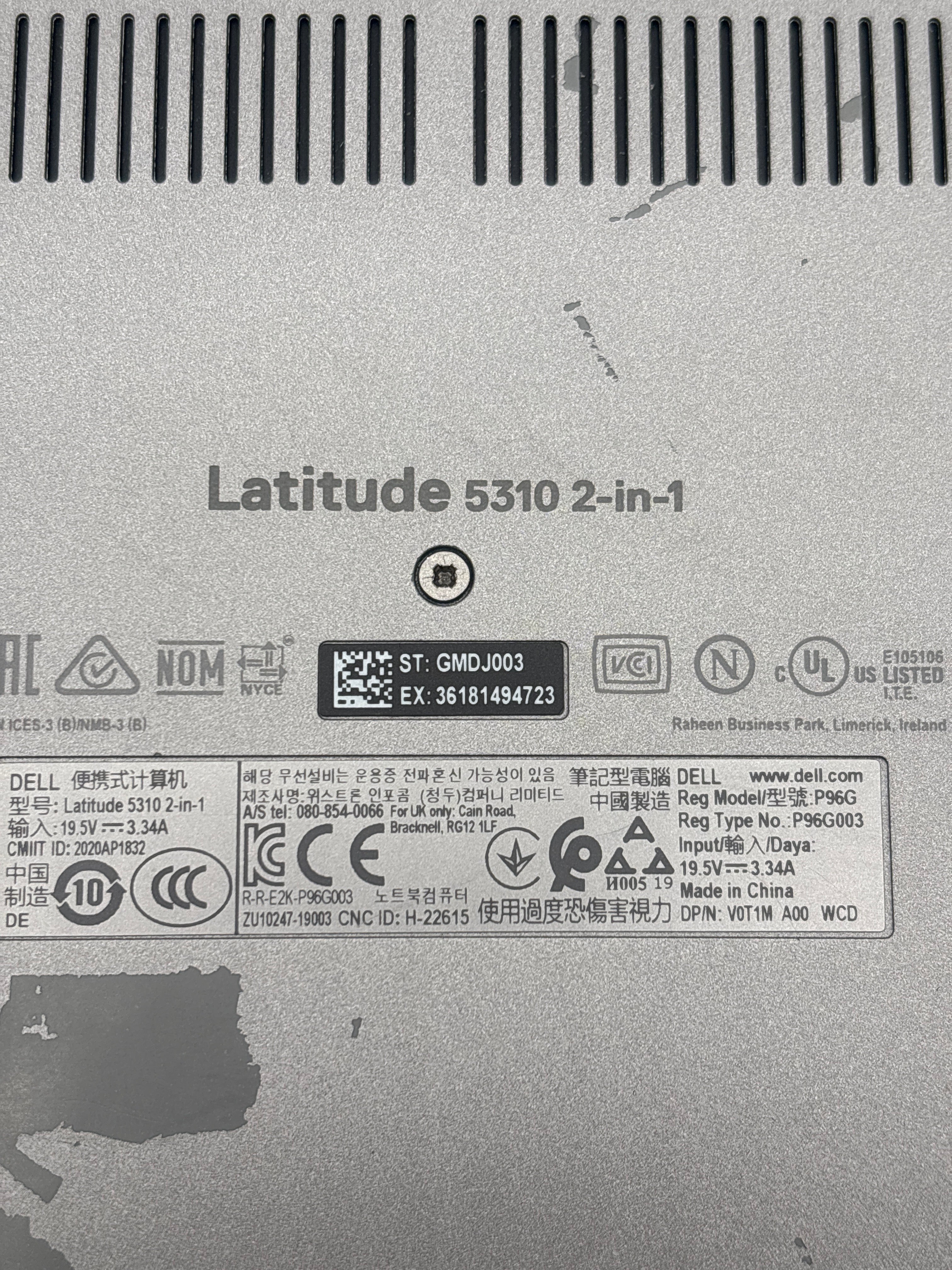Dell Latitude 5310 2-in-1 i5-10210U 16 GB RAM 128 GB SSD