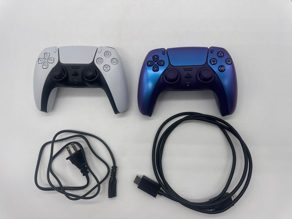 Sony PlayStation 5 Slim Disc CFI-2015 1TB + Chroma Indigo Accessories - Used With Box