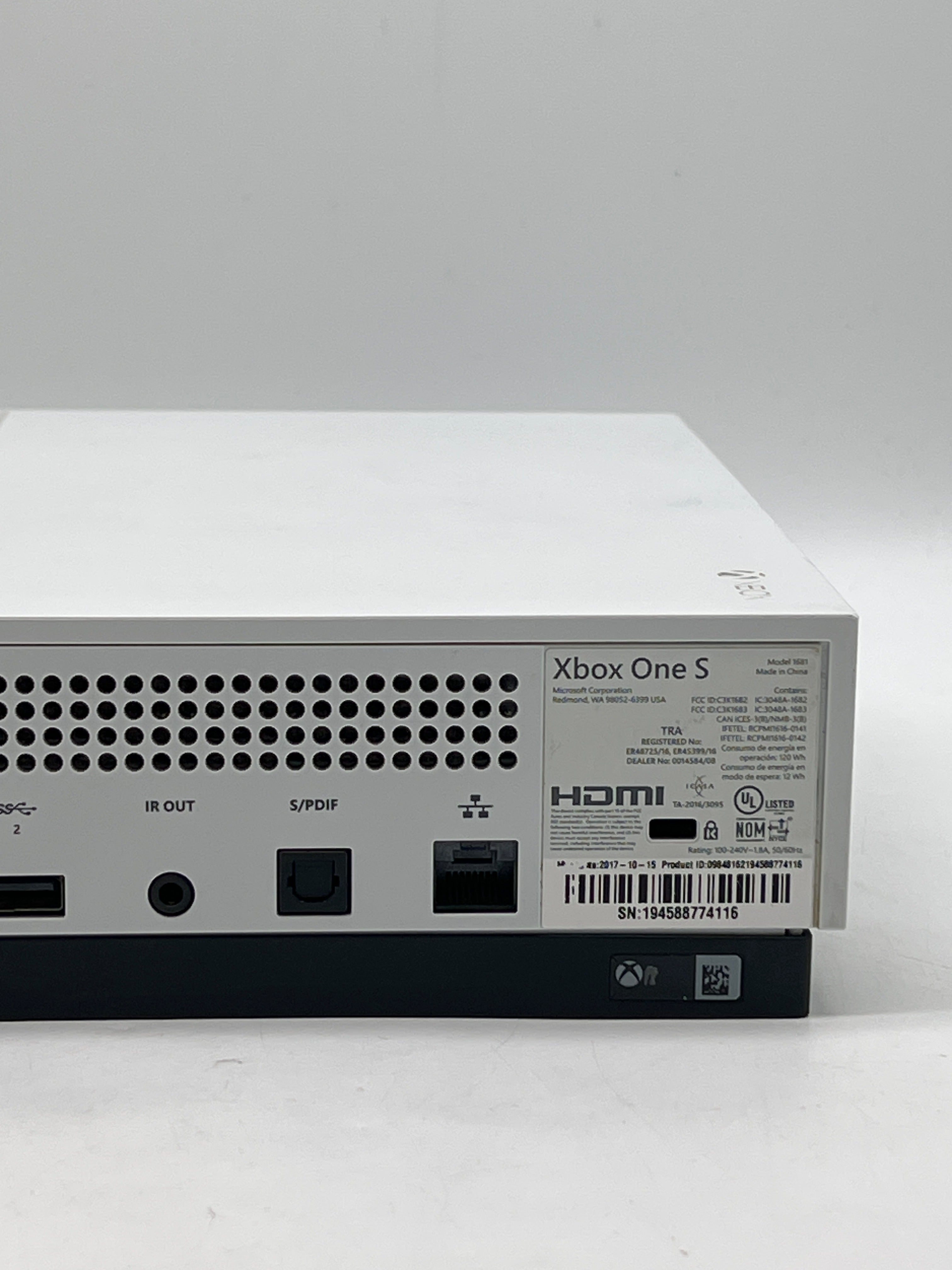 Microsoft Xbox One S 1681 500GB White Console - Used