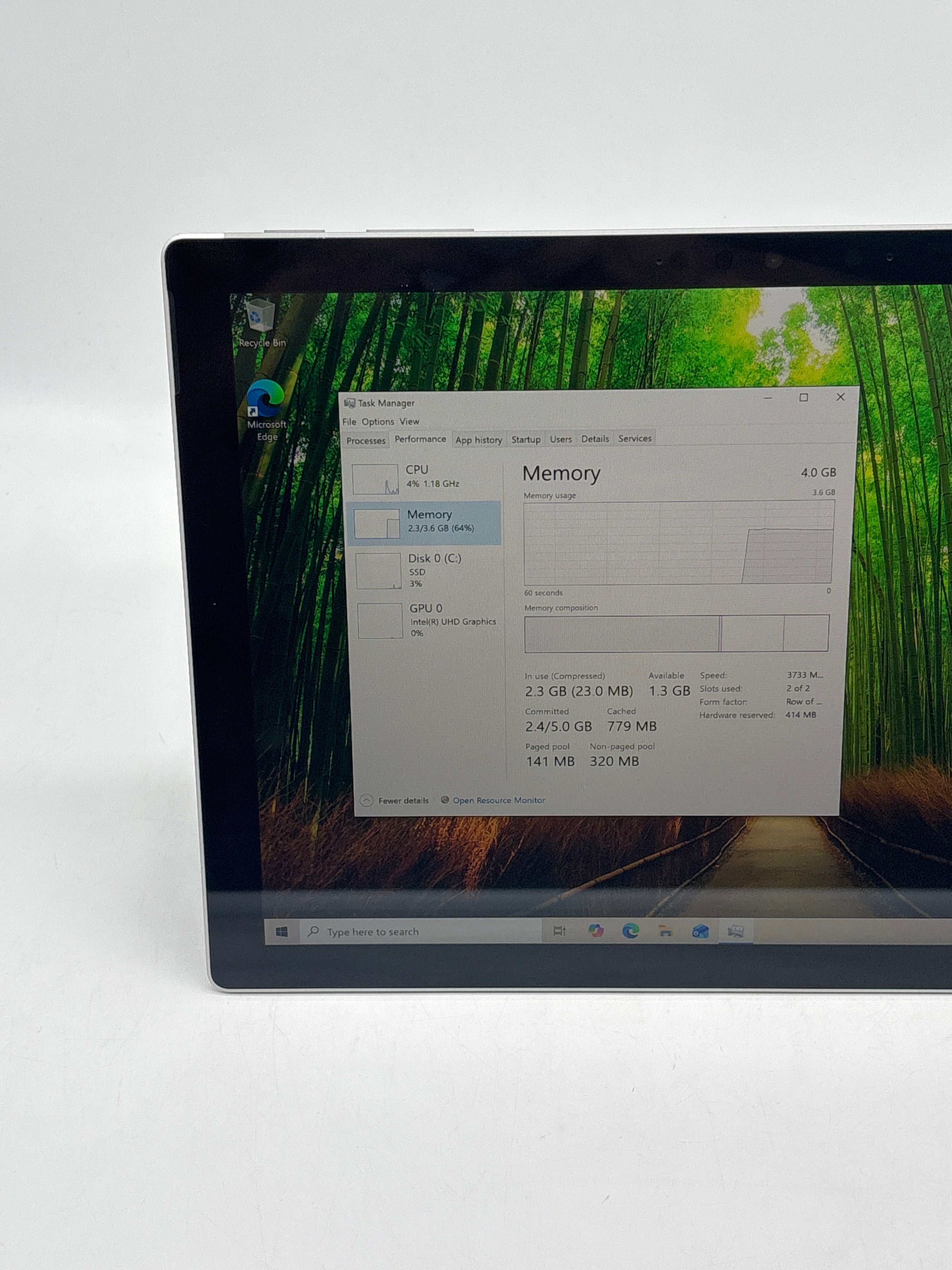 Microsoft Surface Pro 7 Touch i3-1005G1 4GB RAM 128GB SSD Used