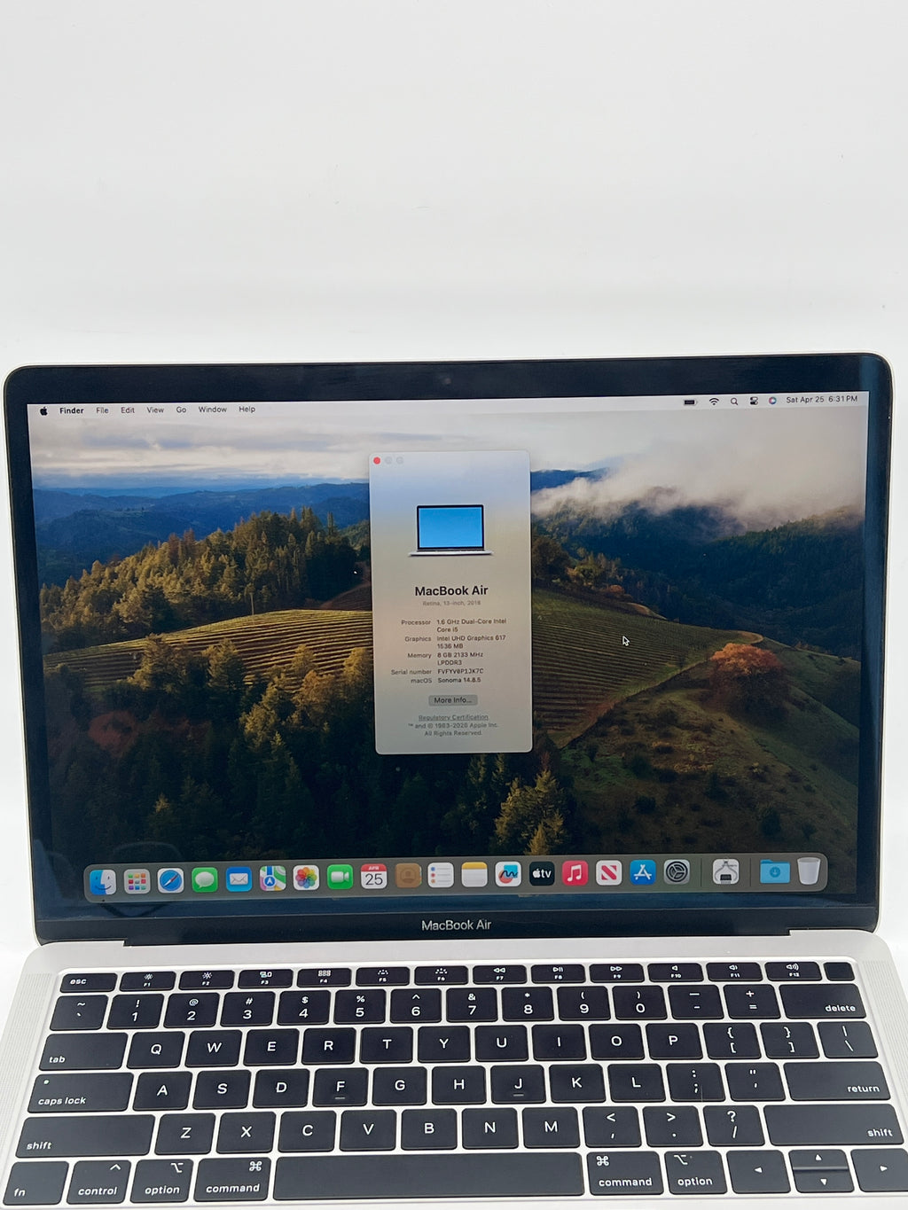Apple MacBook Air 13" A1932 i5 8GB RAM 128GB SSD - For Parts Cracked Screen