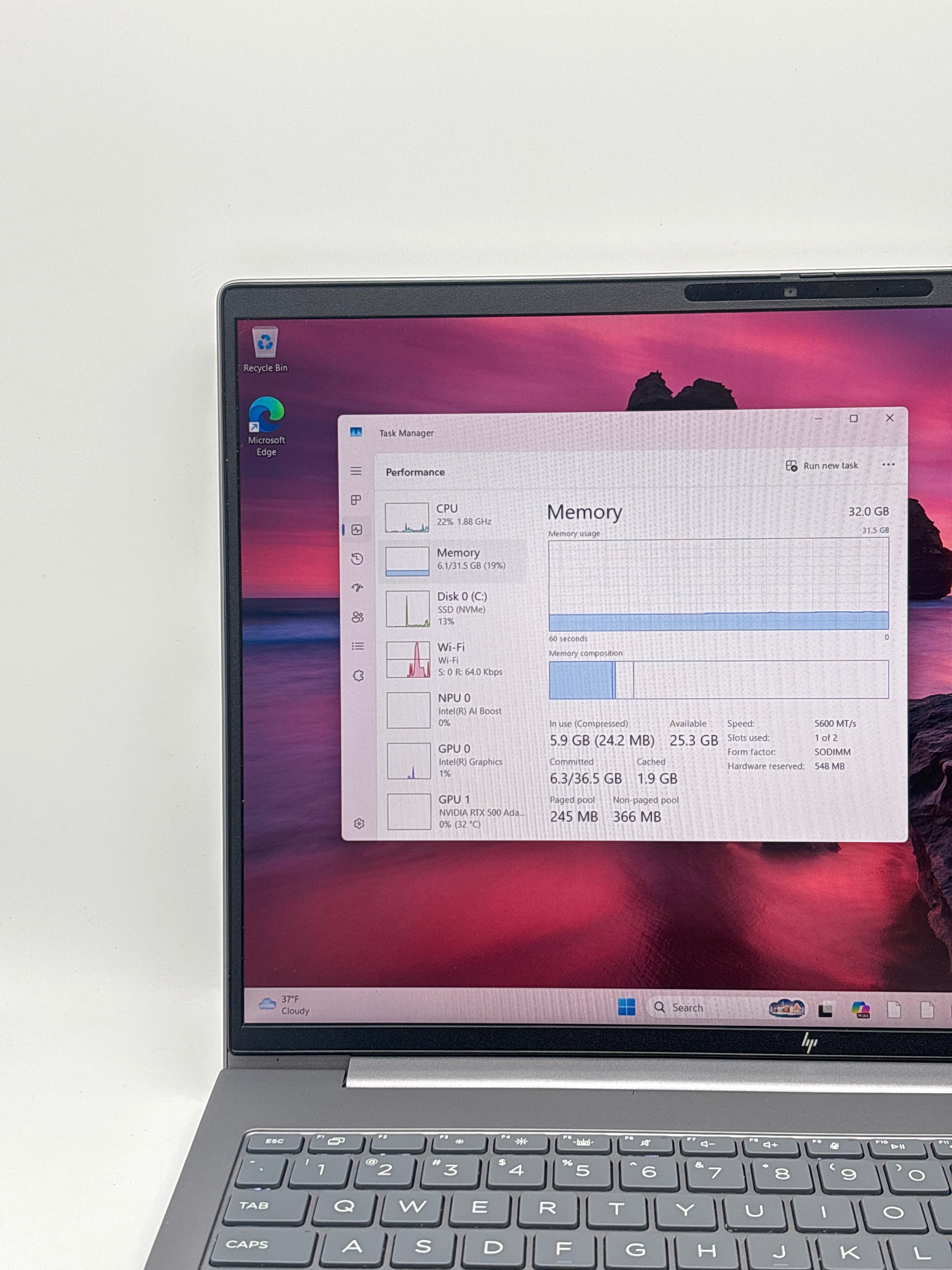 HP ZBook Power G11 Ultra 7 155H 32GB RAM 512GB SSD RTX 500 Ada