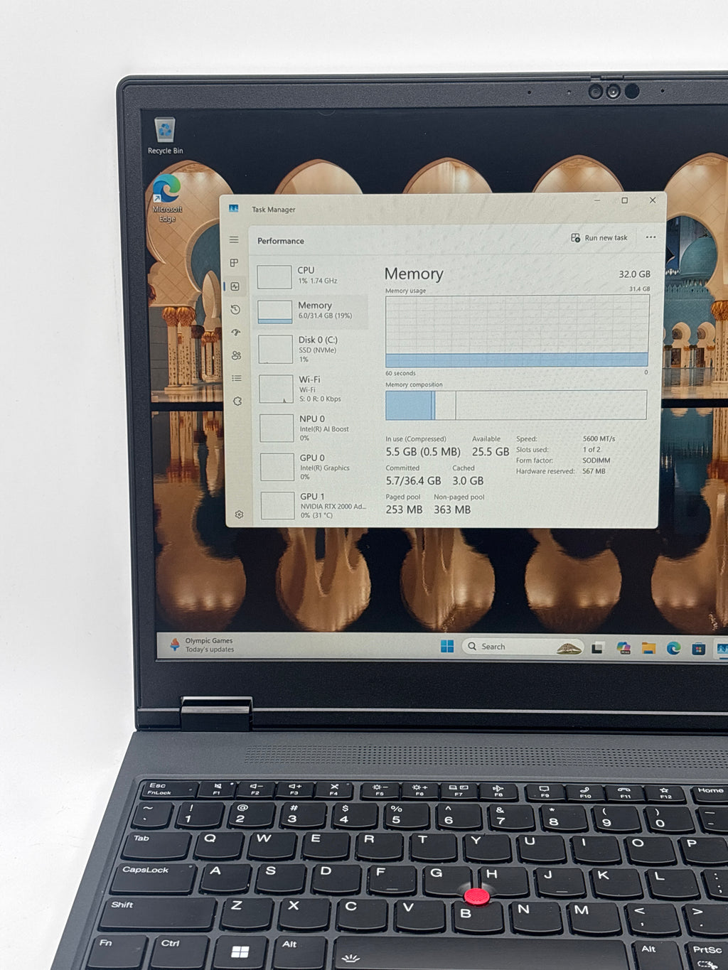 Lenovo ThinkPad P16v Gen 2 Ultra 7 165H 32GB RAM 512GB SSD RTX 2000 Ada  - Warranty