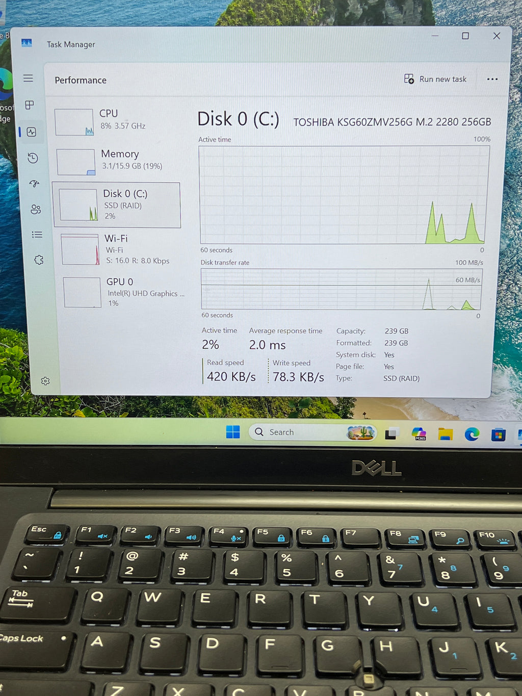 Dell Latitude 7930 i5-8350U 16GB RAM 256GB SSD - One Key Missing