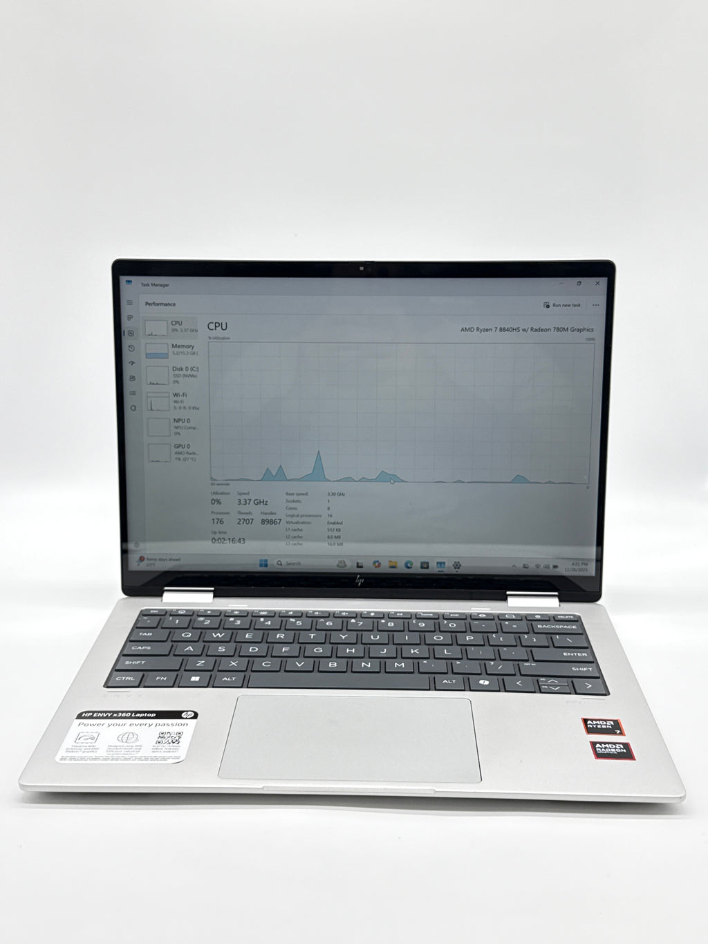 HP ENVY X360 14" AMD Ryzen 7 16GB RAM 1TB SSD