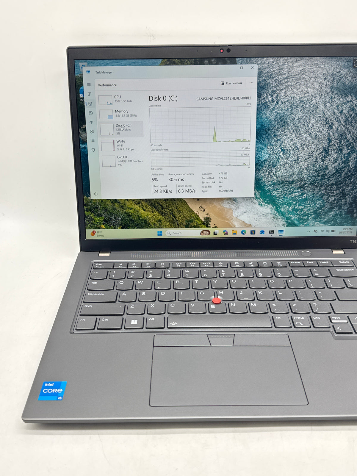 Lenovo ThinkPad T14 Gen 4 i5-1335U 16GB RAM 512GB SSD 14in Touch - Used