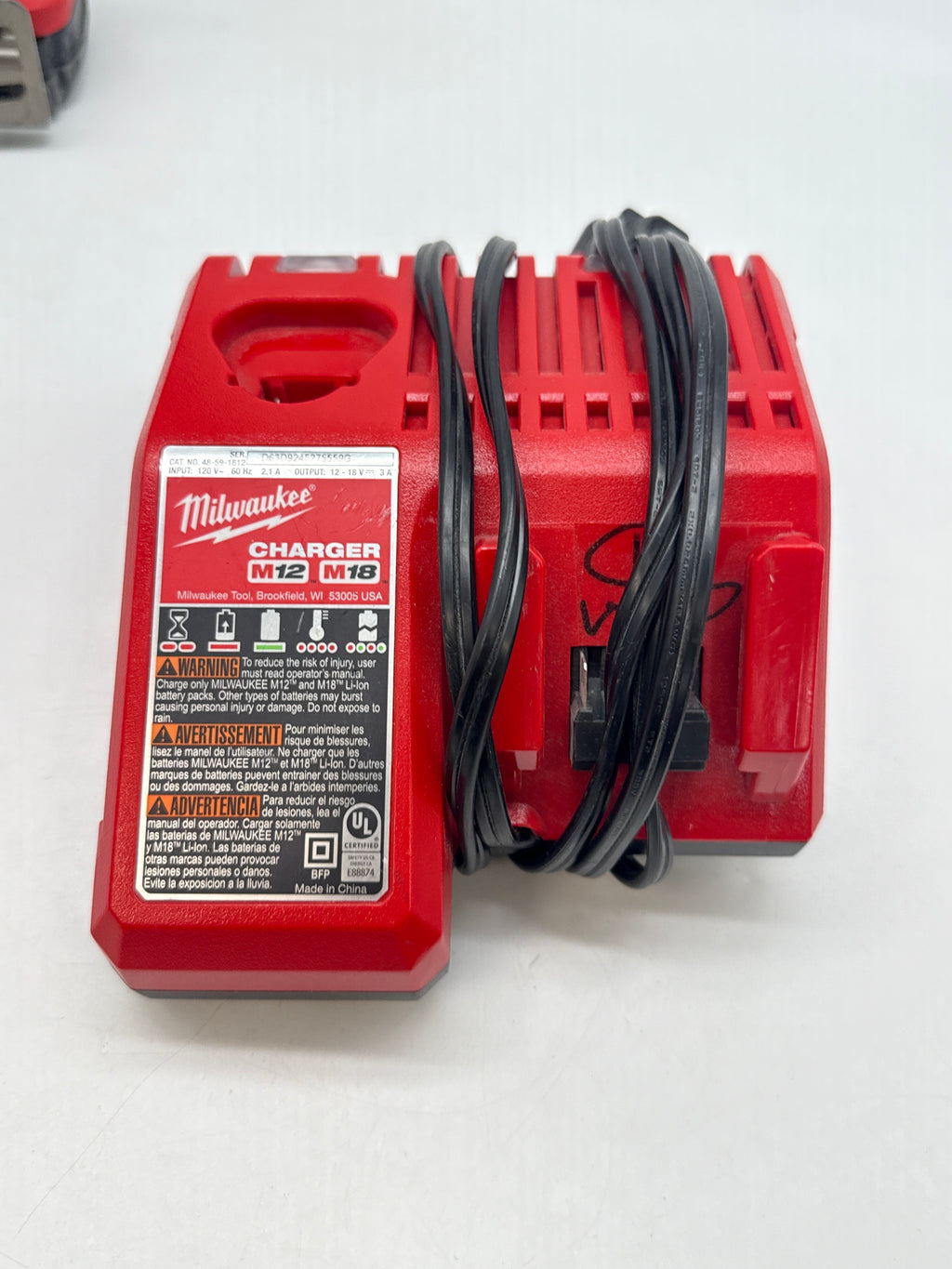 Milwaukee M18 3601-20 18V 1/2 in Brushless Drill/Driver w/Charger - Used